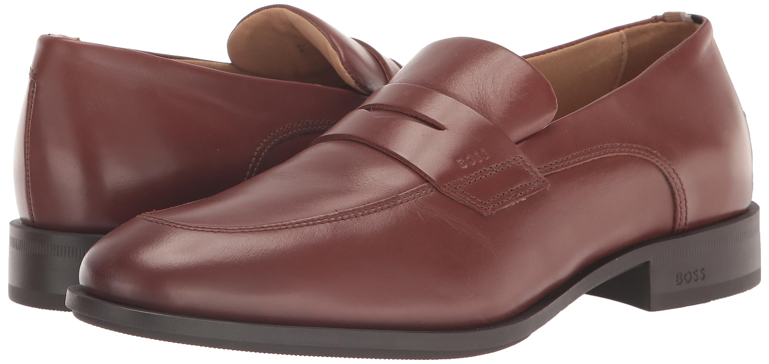 BOSS Men's Smooth Leather Penny Loafer - Image 7