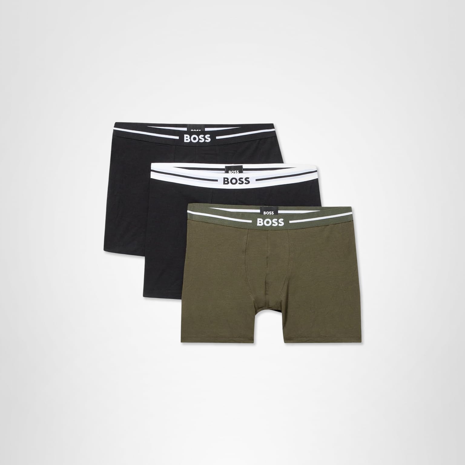 BOSS mens Boss Cotton Stretch Boxer Brief, Pack of 3 - Image 5