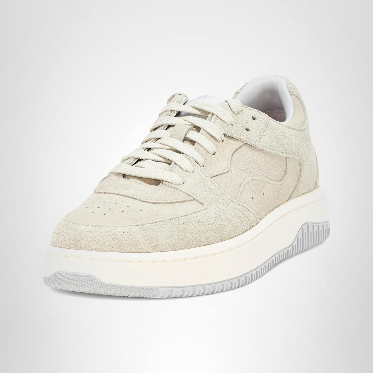 HUGO Men's Back Logo Smooth Suede Lace Up Sneakers - Image 5