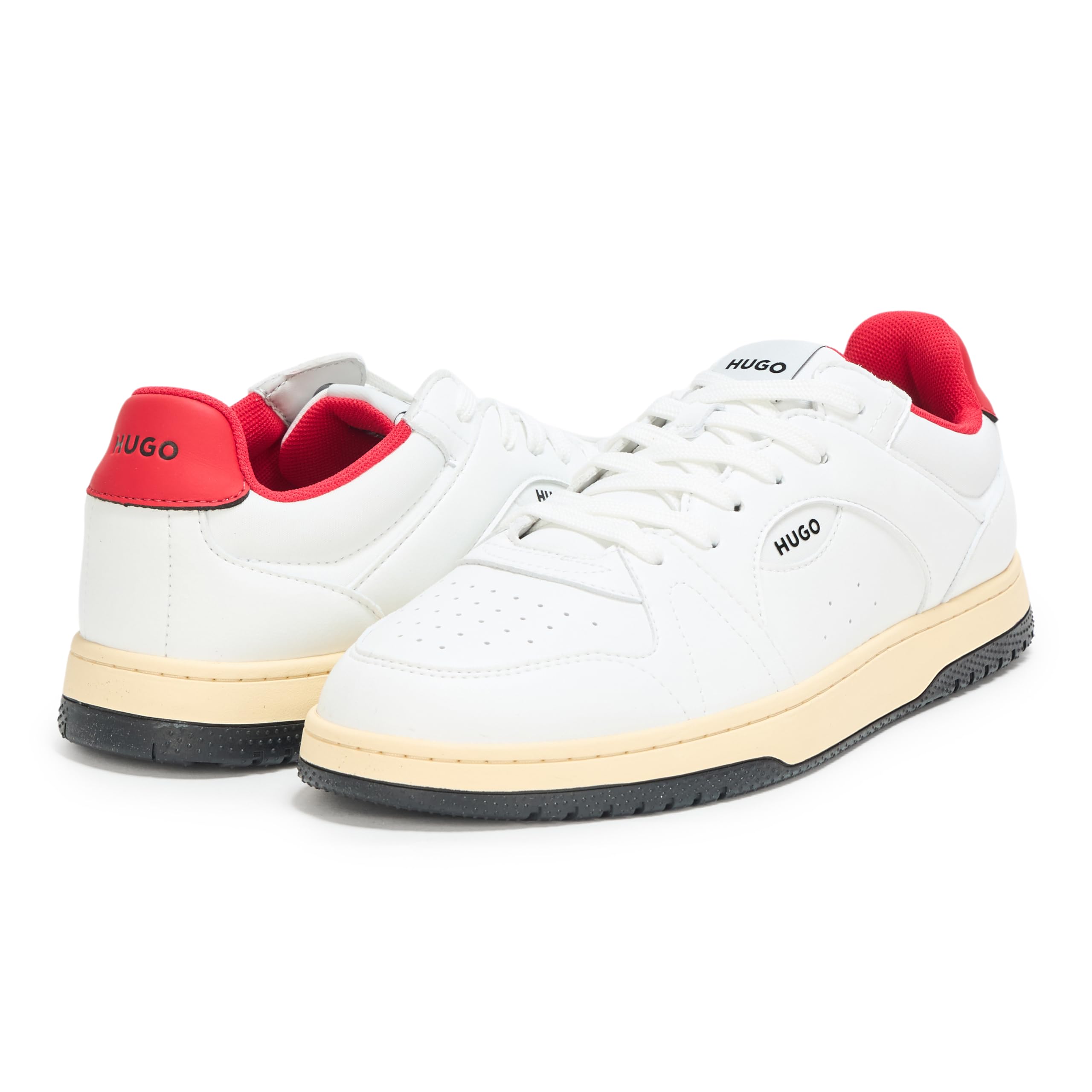 Hugo Men's Essential Basket Leather Sneaker - Image 3