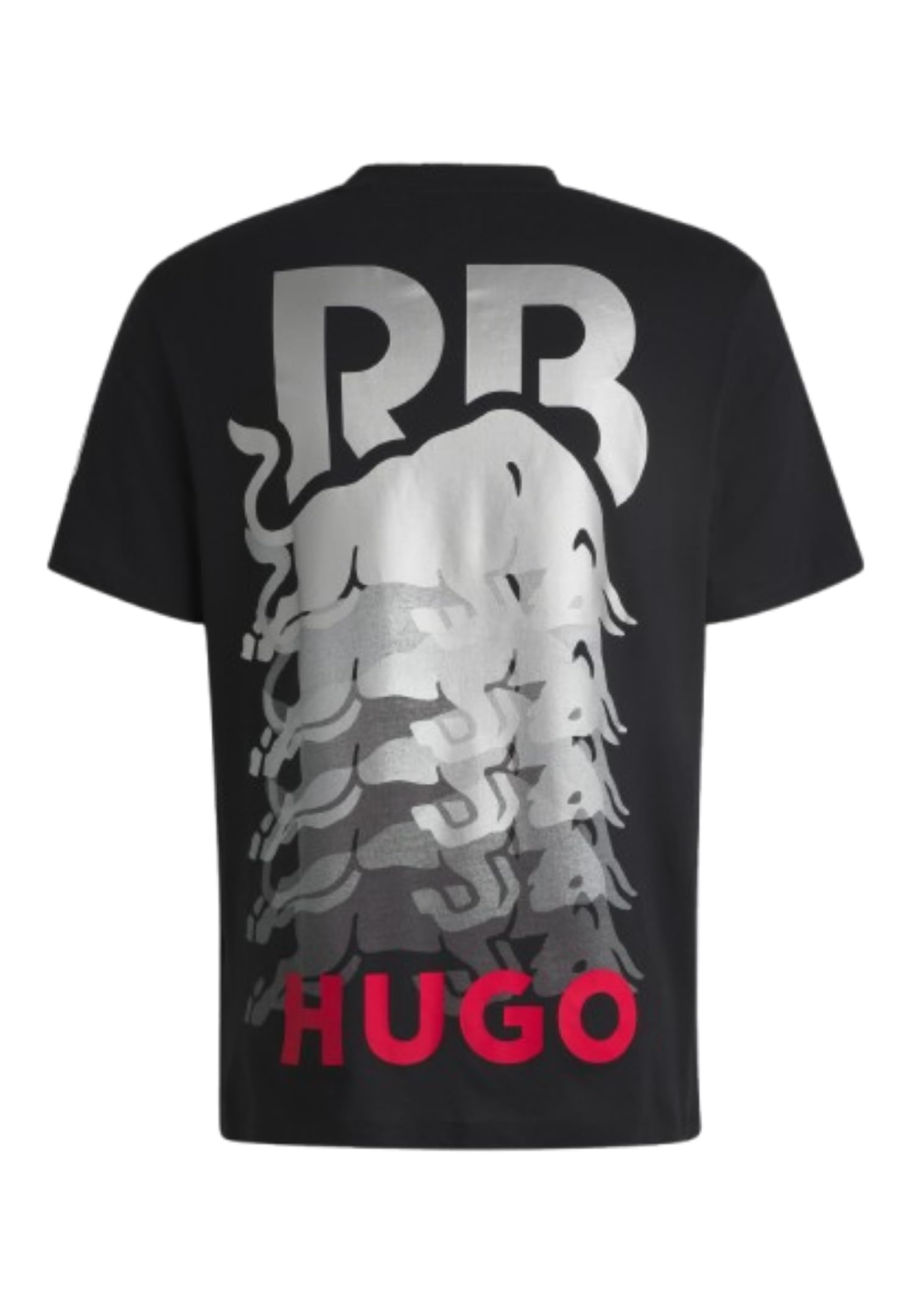 Hugo Men's F1 2024 Racing Bull Team All Over Logo Tshirt - Image 3