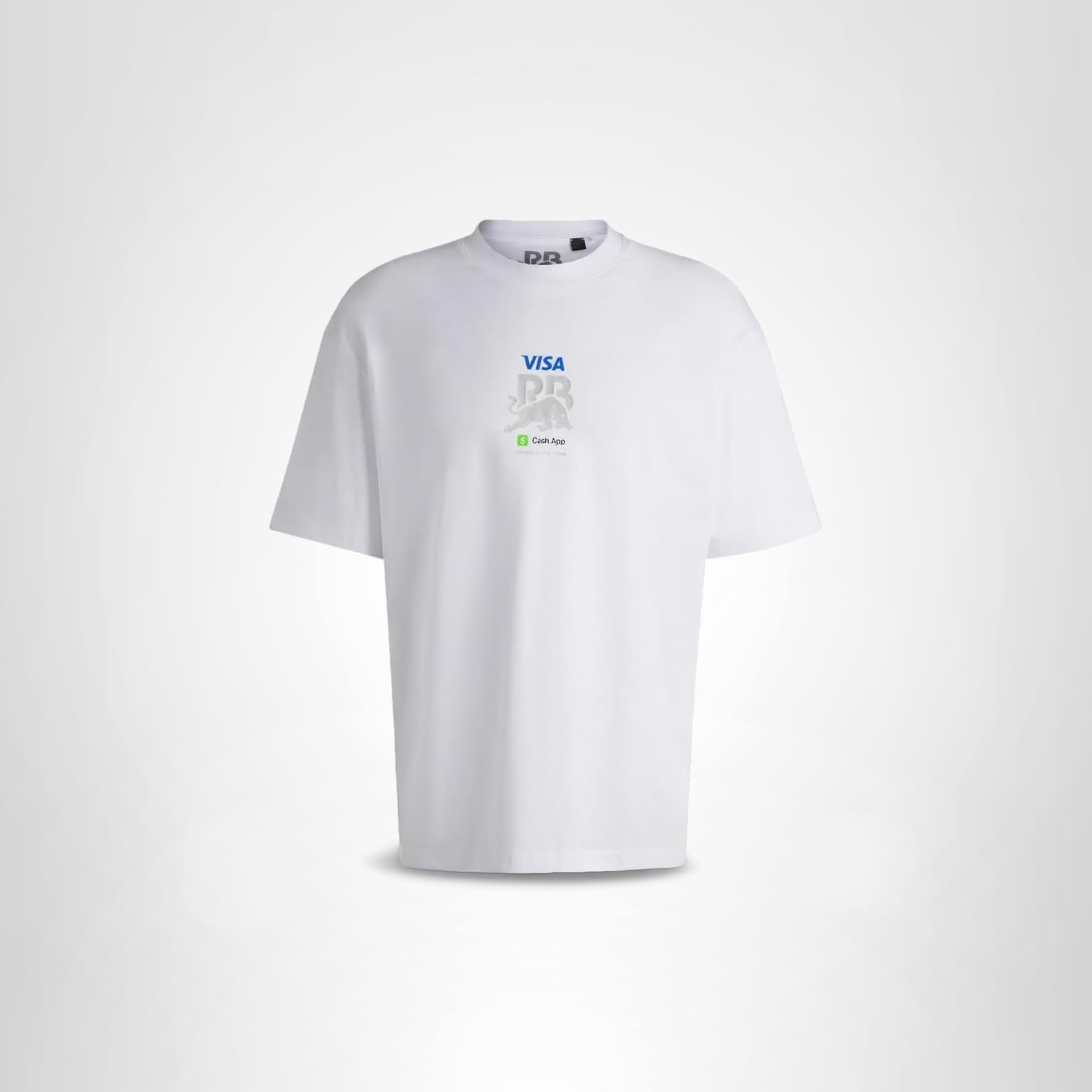Hugo Men's F1 2024 Racing Bull Team Big Back Logo Tshirt - Image 5