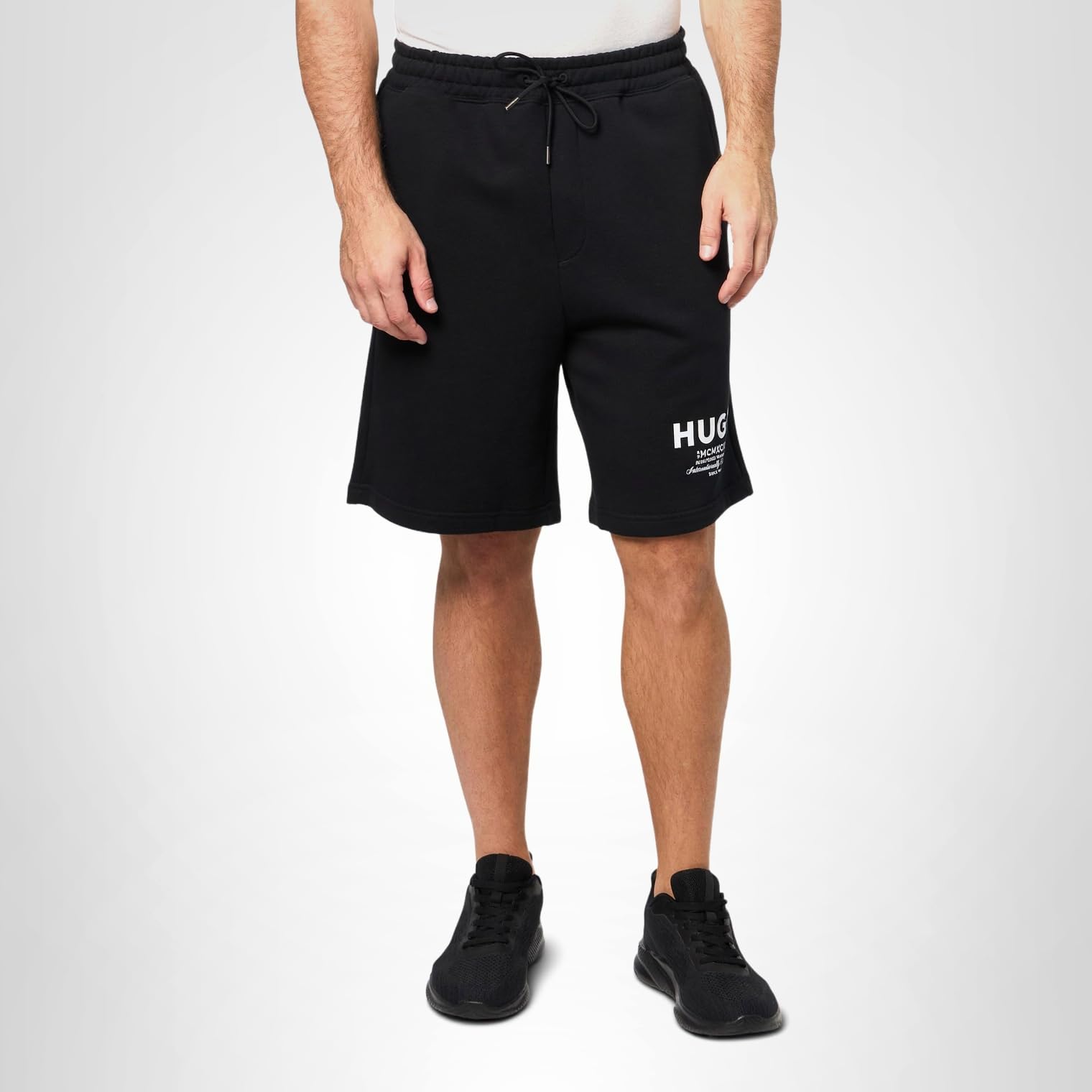 HUGO Men's Printed Logo Cotton Shorts - Image 4
