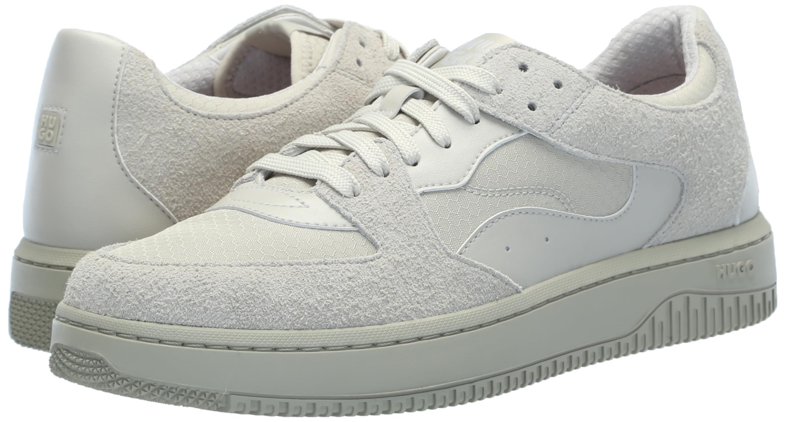 Hugo Men's Ripstop Mix Suede Low Top Sneaker - Image 7
