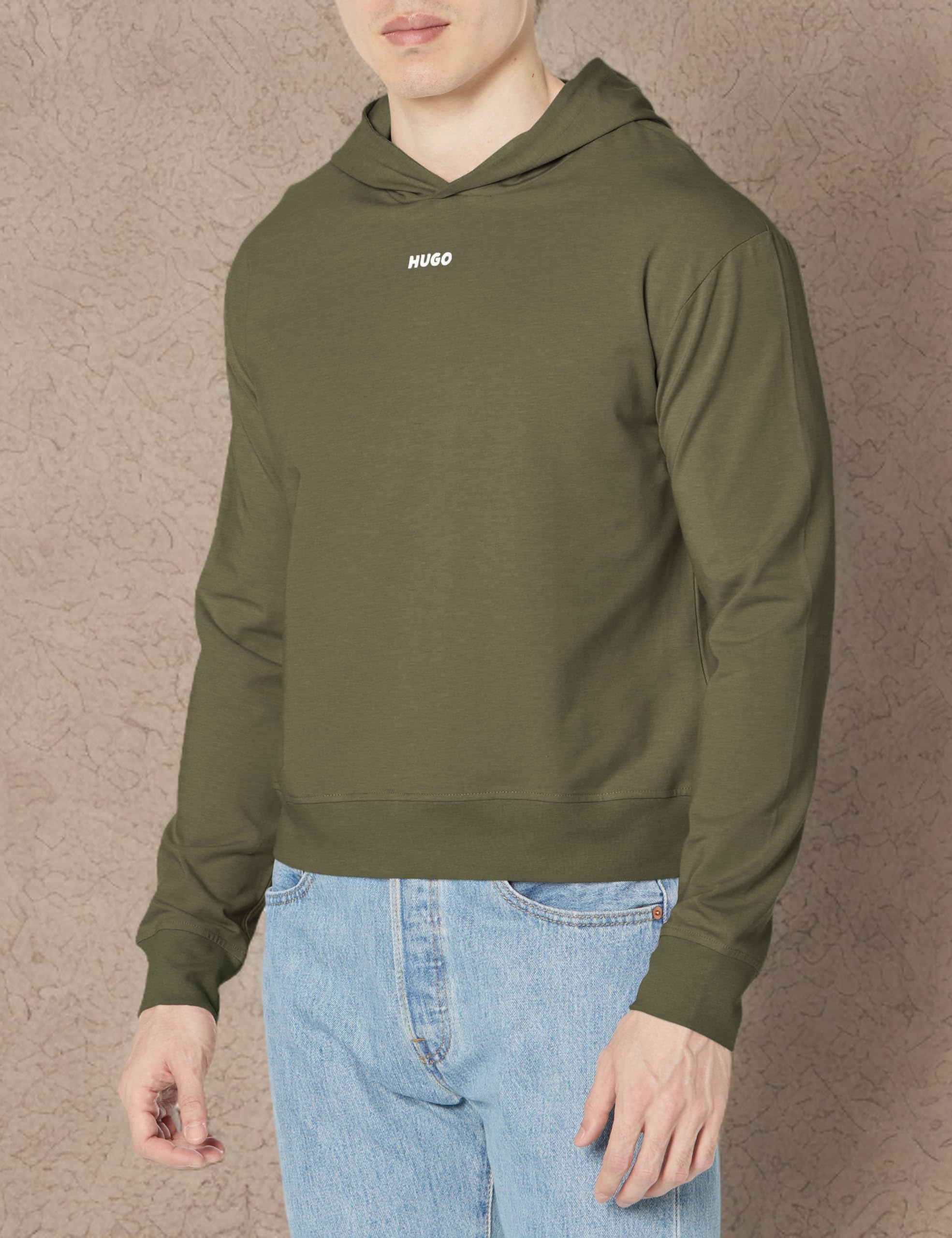 HUGO Women's Center Logo Relaxed Fit Hooded Sweatshirt - Image 3