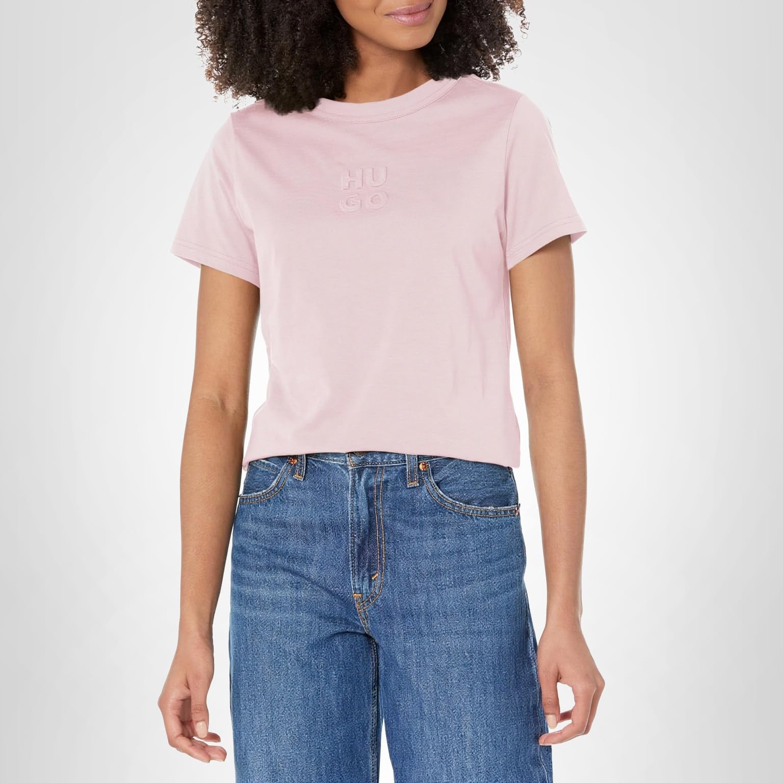 HUGO Women's Classic Crew Neck Cotton T-Shirt - Image 3