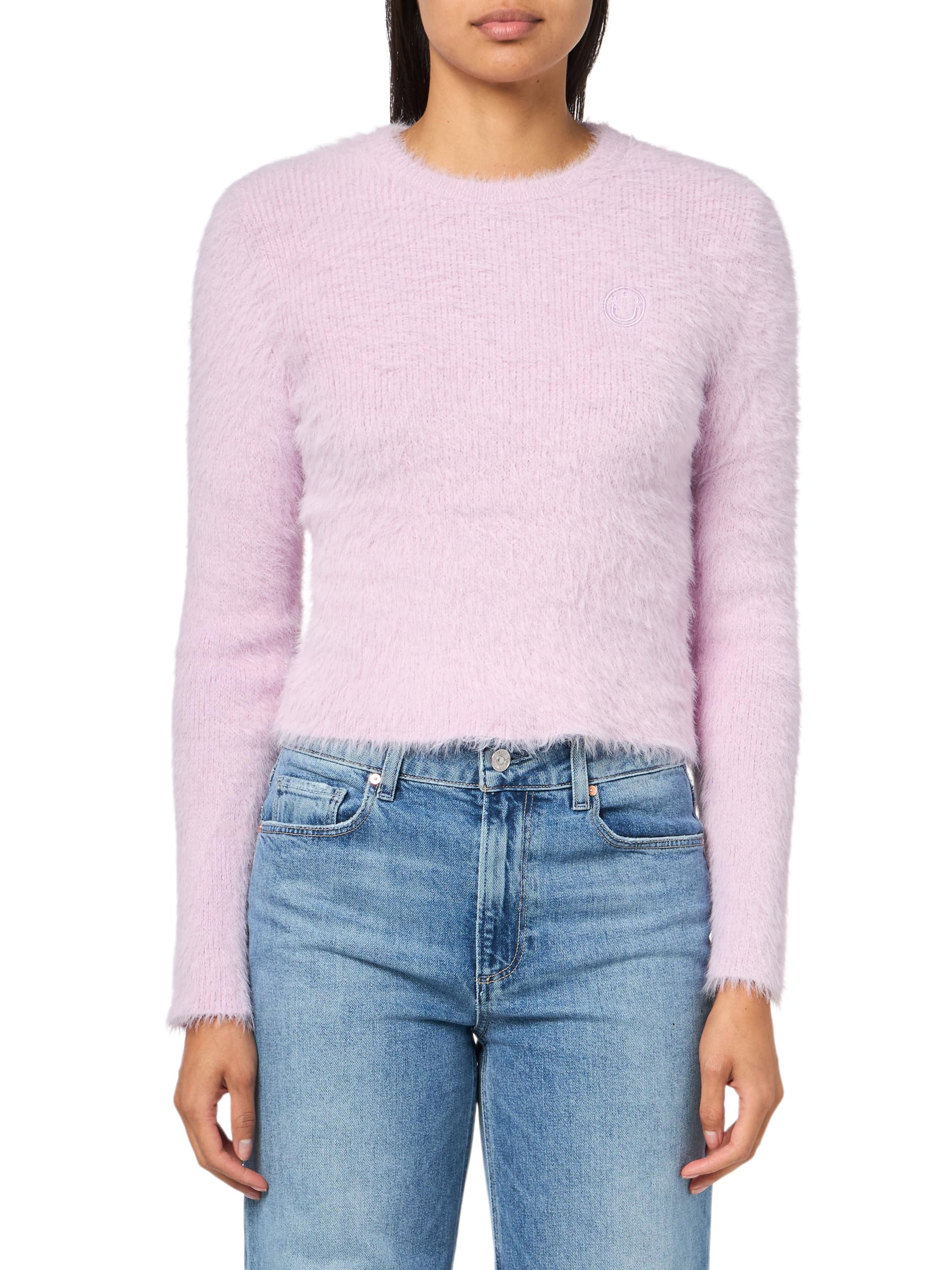 HUGO Women's Crew Neck Happy Logo Sweater - Image 3