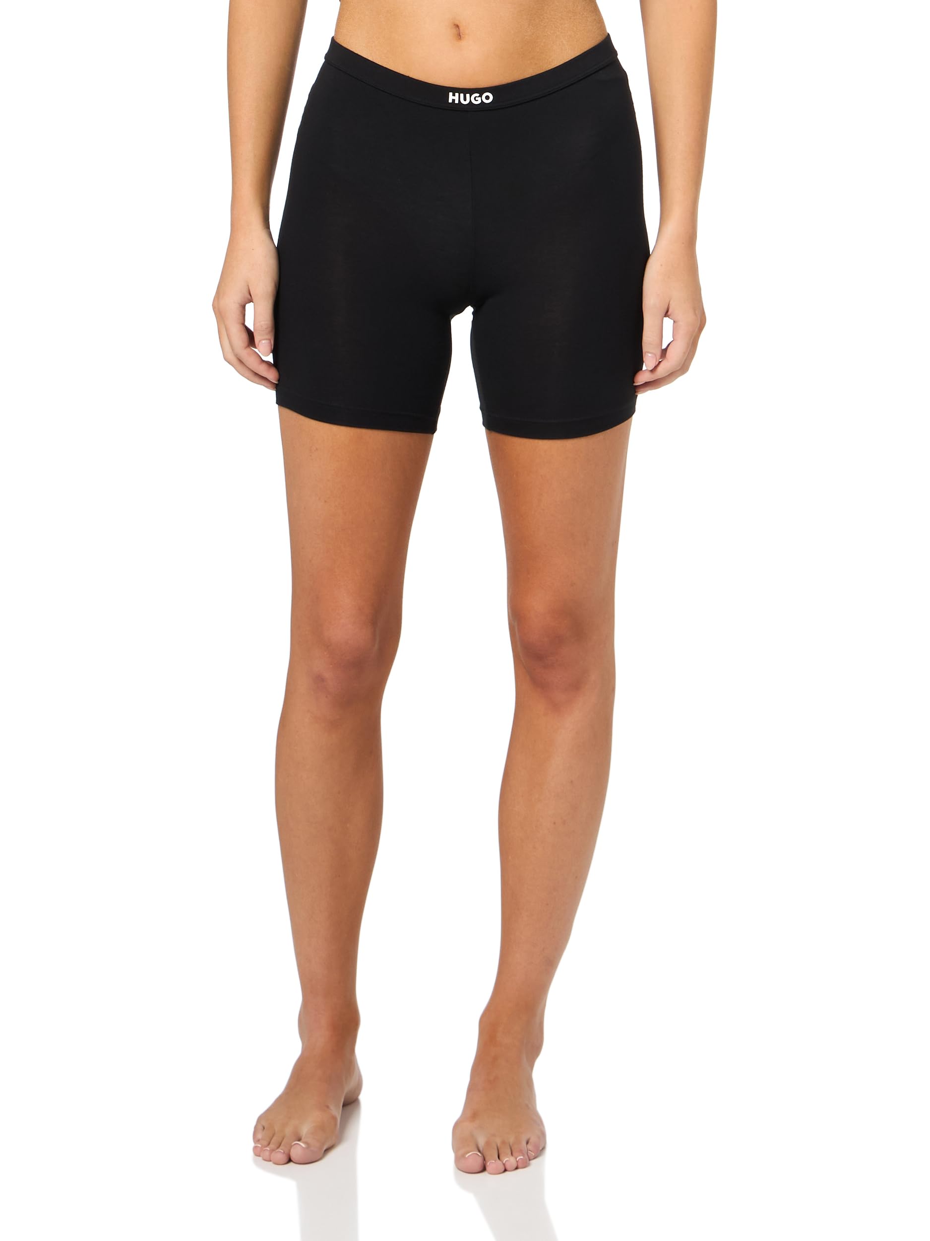 HUGO Women's Exposed Waistband Logo Collar T-shirt and Shorts Set - Image 4