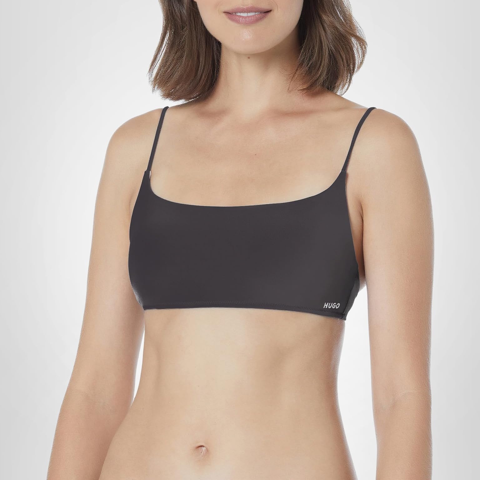 HUGO Women's Iconic Slim Fit Bralette Swimsuit Top - Image 3