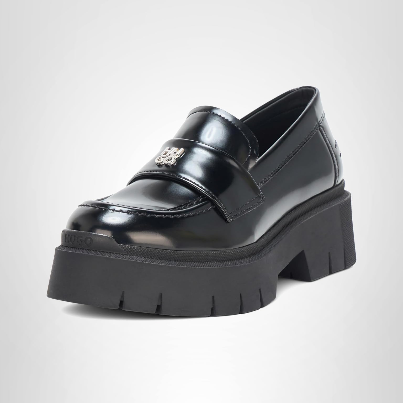 Hugo Women's Kris Chunky Platform Leather Loafer - Image 5