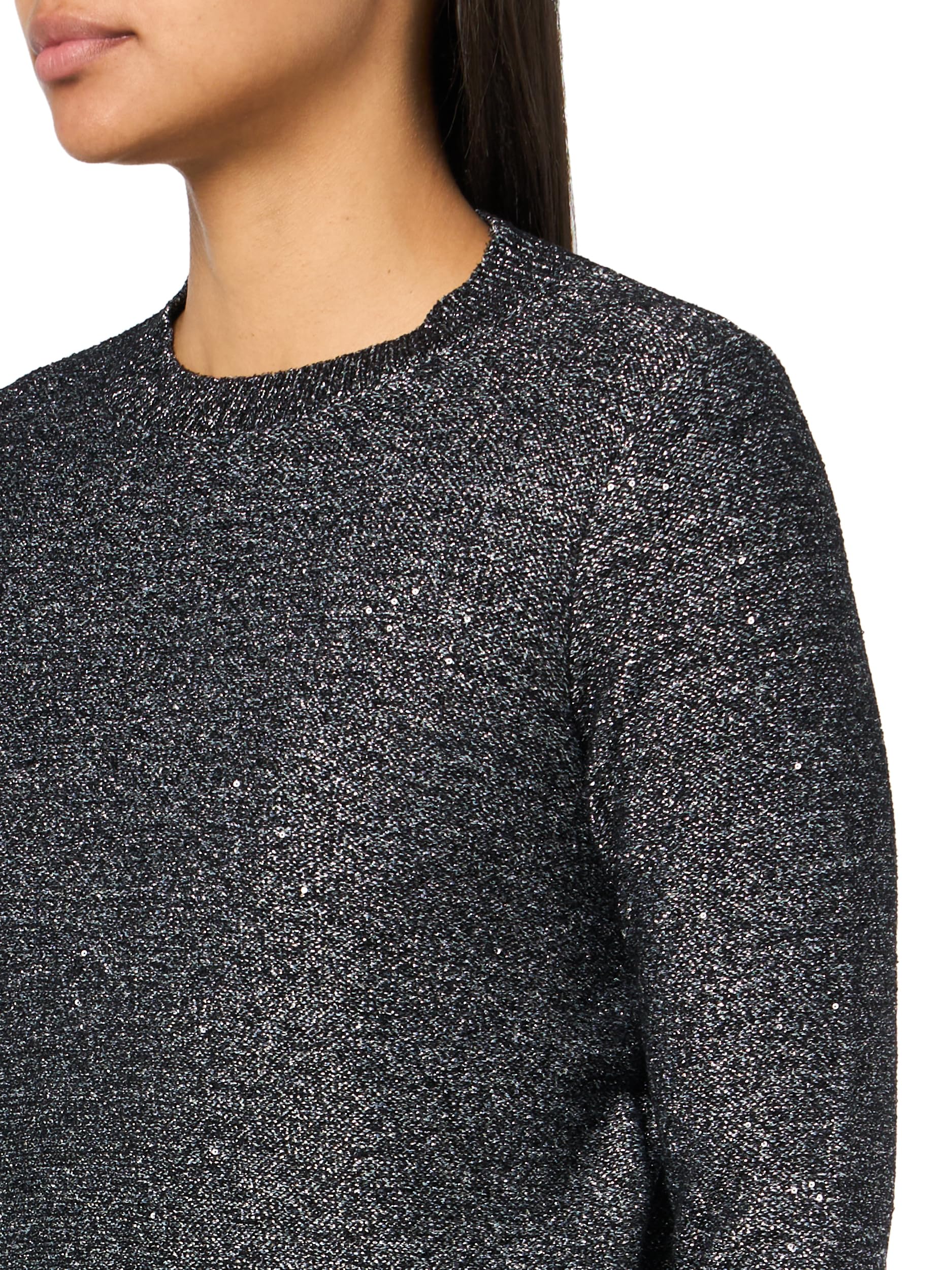 HUGO Women's Sequin Blend Cropped Sweater - Image 3