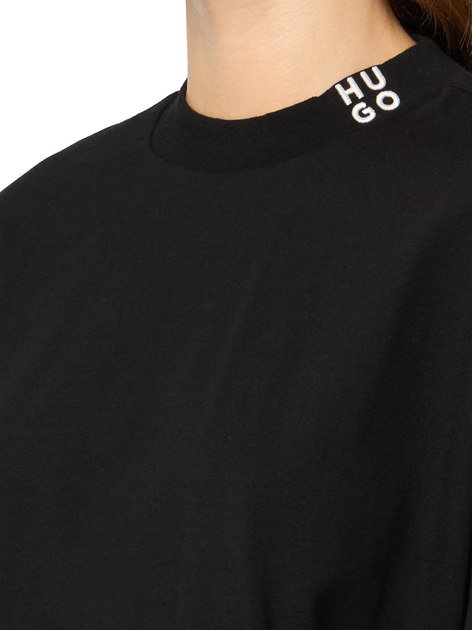 Hugo Women's Stacked Logo Cropped T-Shirt - Image 3