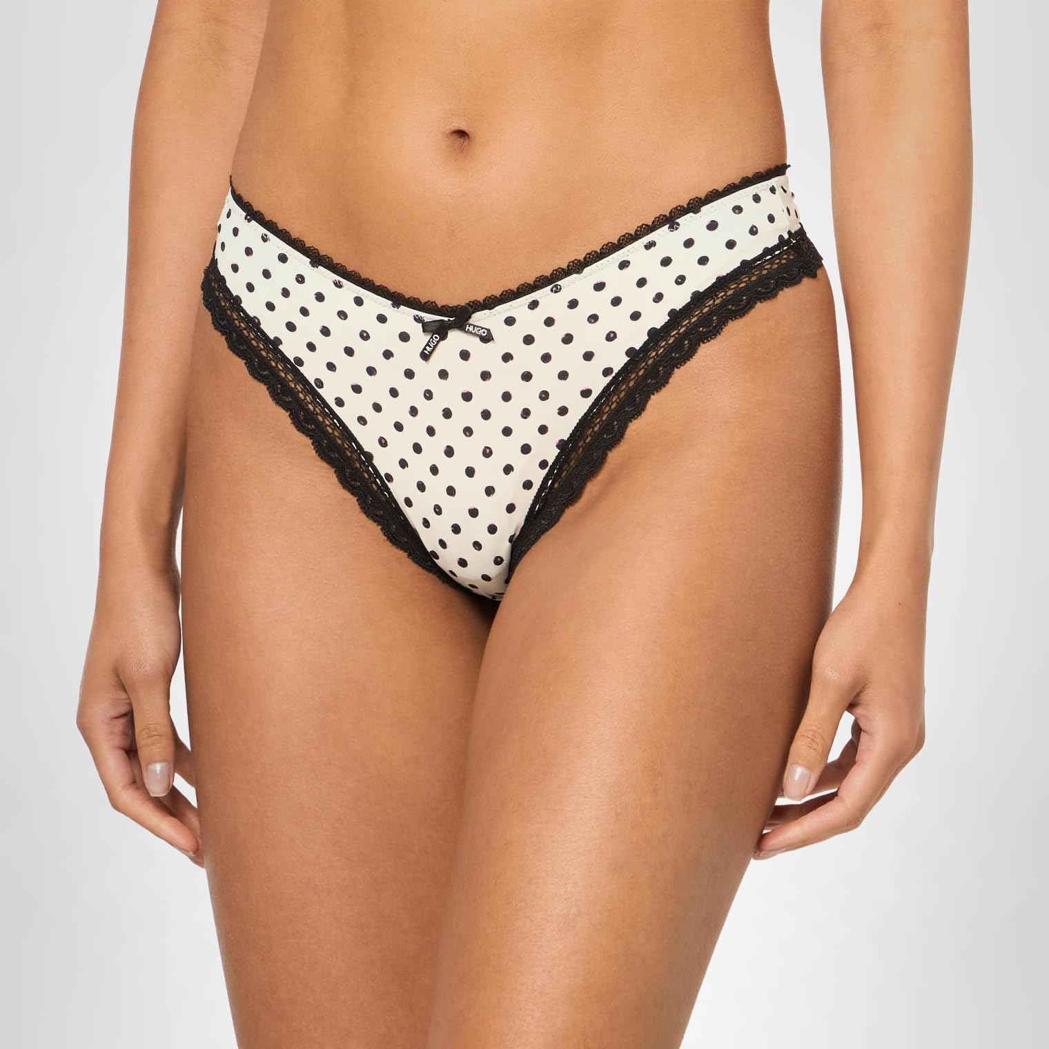 HUGO Women's Unique Lace Trim Thong - Image 3
