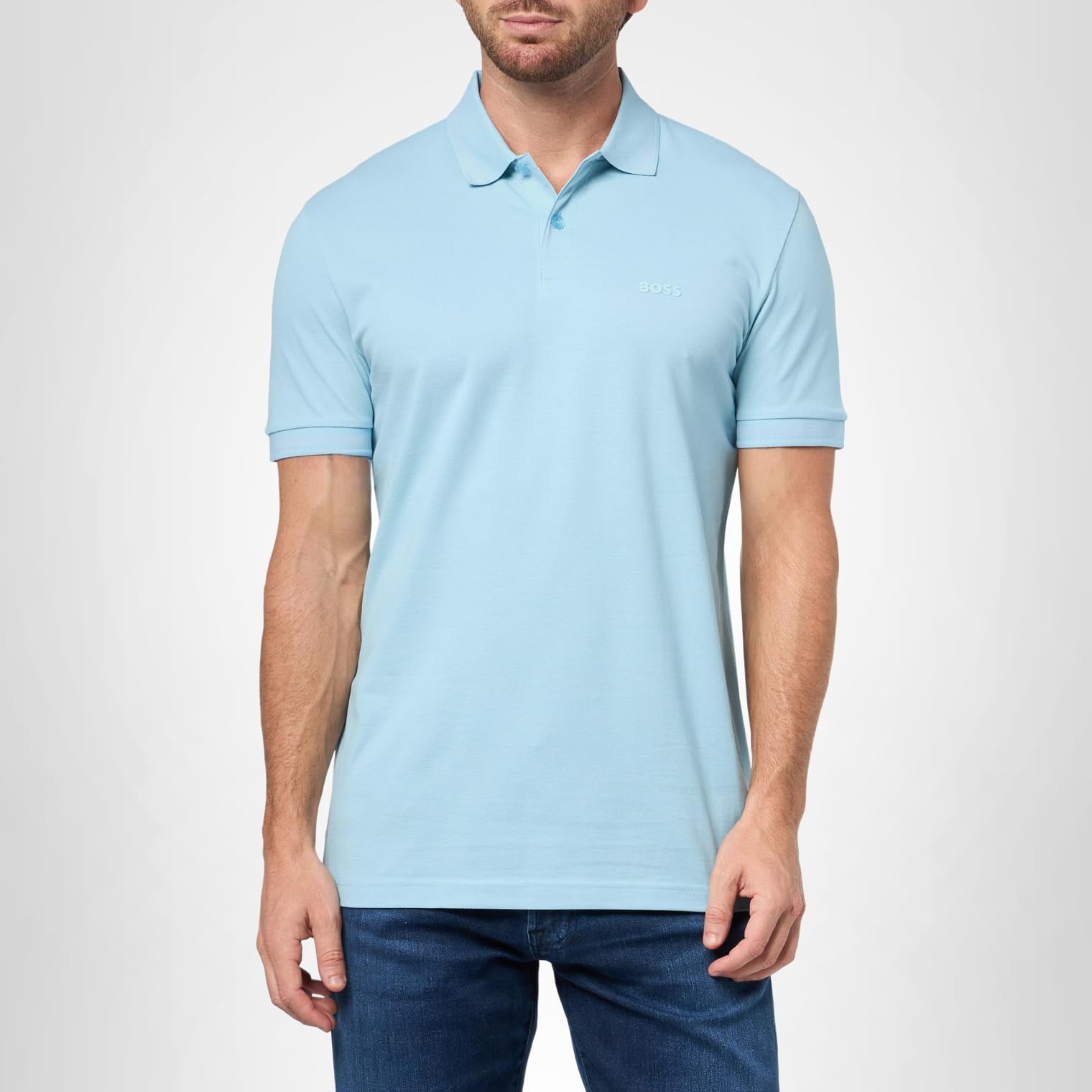 BOSS Men's Pio Sporty Tonal Collar Polo - Image 4