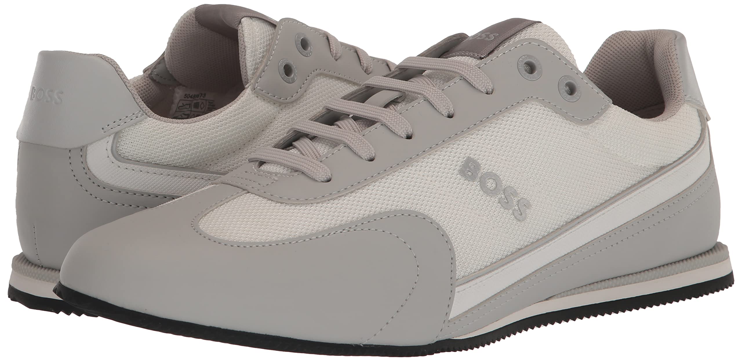 BOSS Mens Big Logo Nylon Mesh Sneakers - Image 7