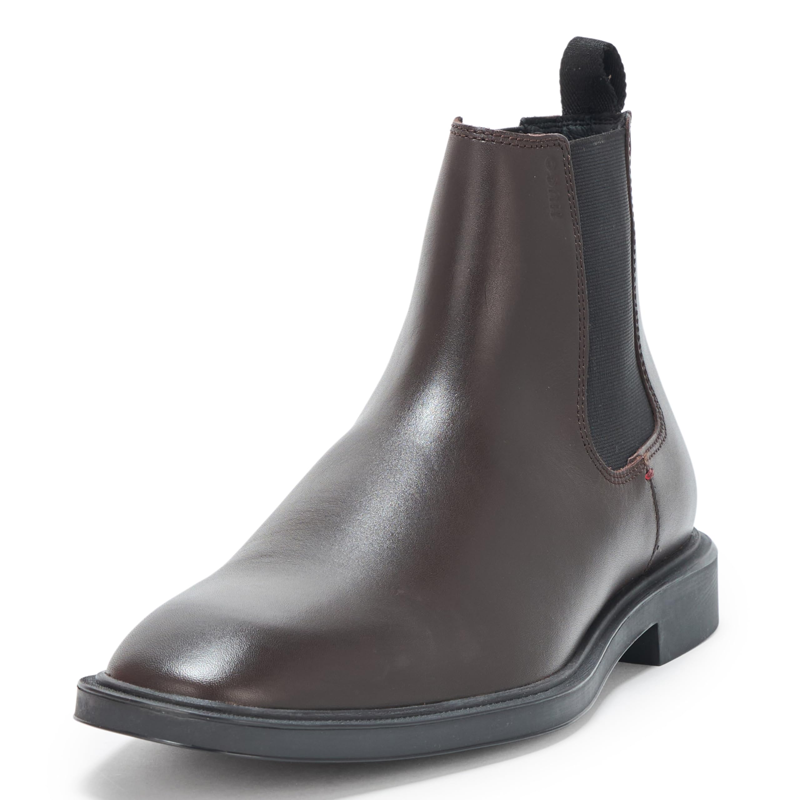 HUGO Brushed Leather Chelsea Boot, dark hazelnut, 8