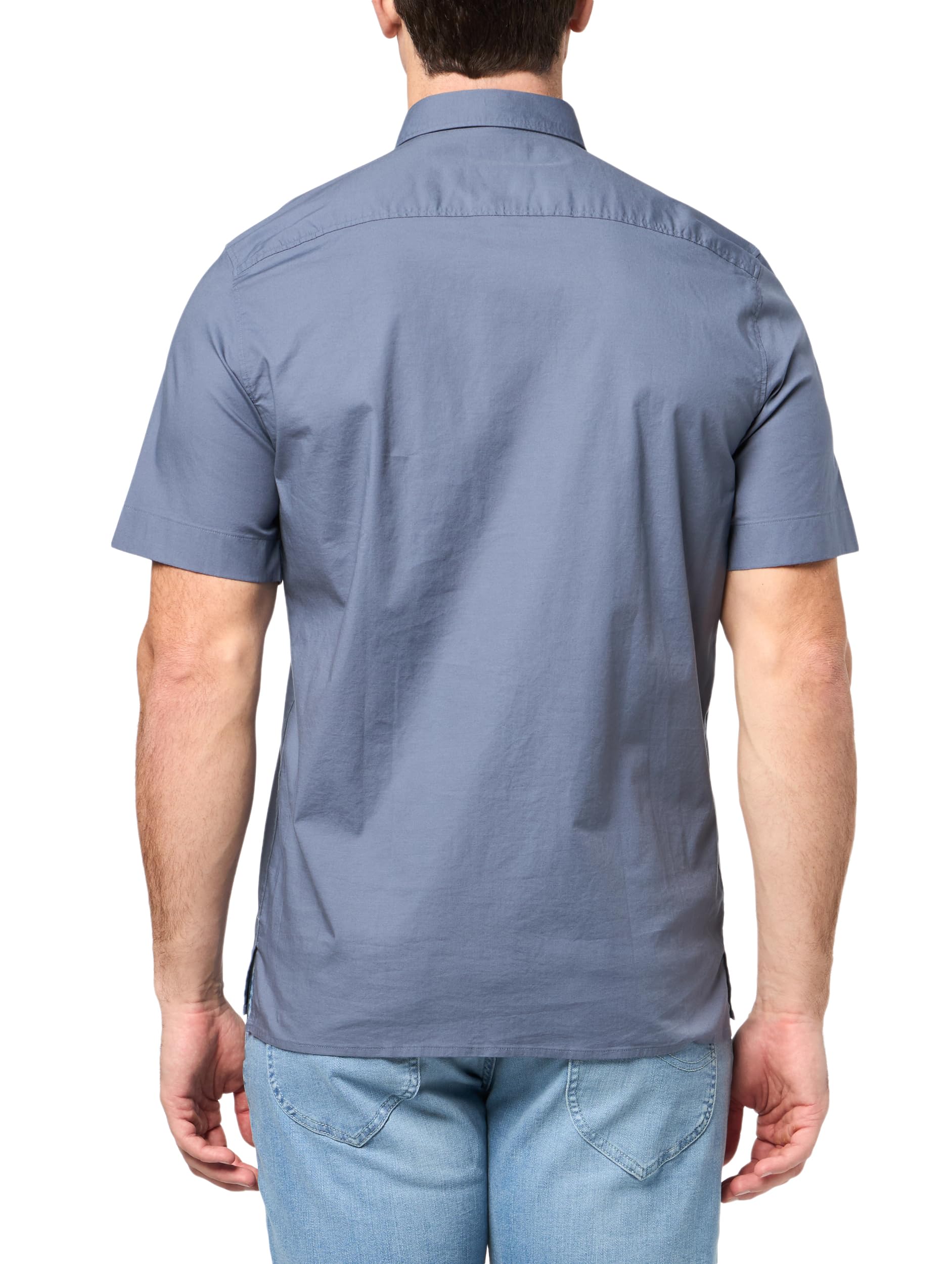 HUGO Men's Basic Cotton Stretch Button Down Short Sleeve Shirt - Image 2