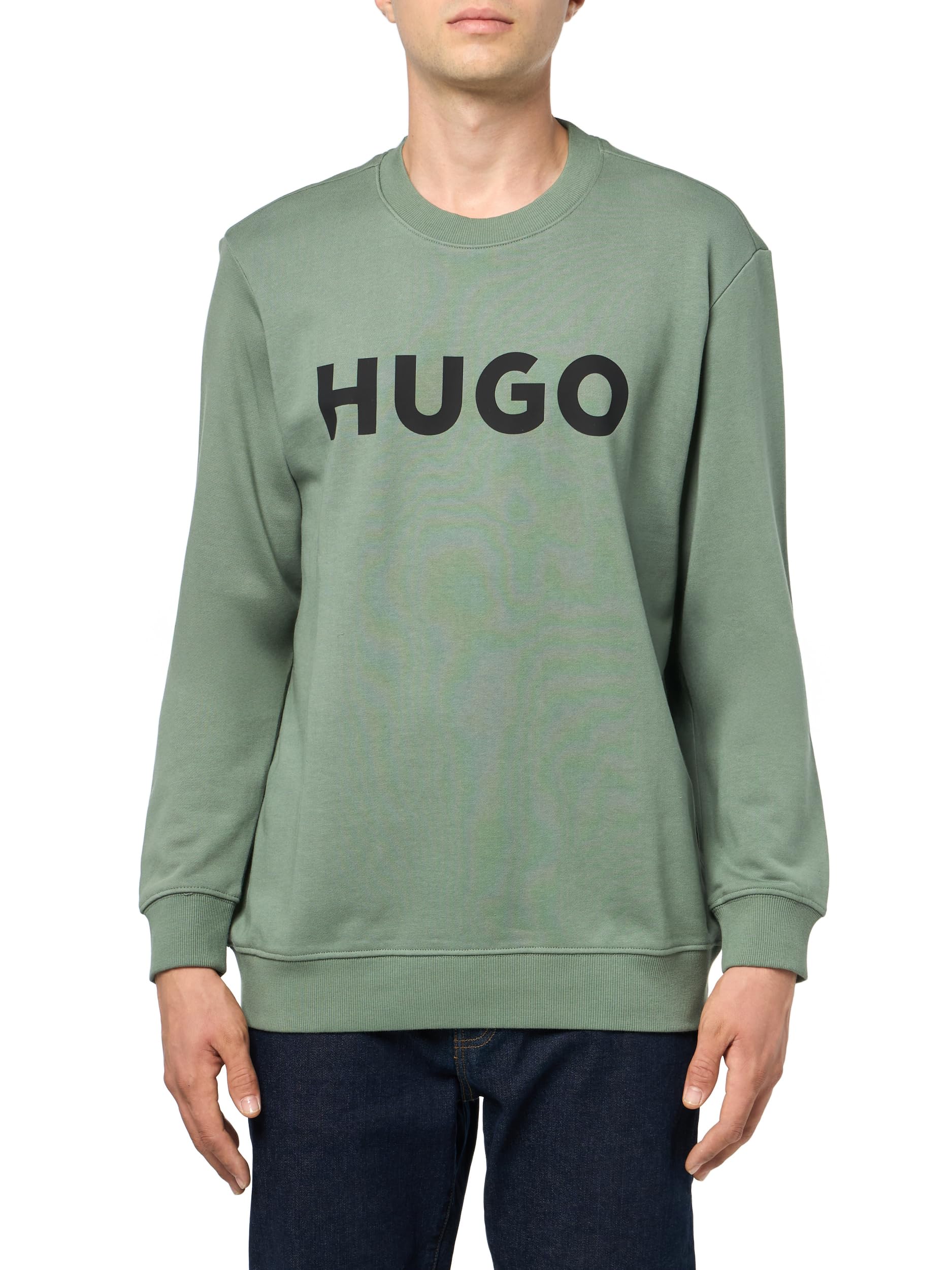 HUGO Men's Big Logo Pullover Sweatshirt