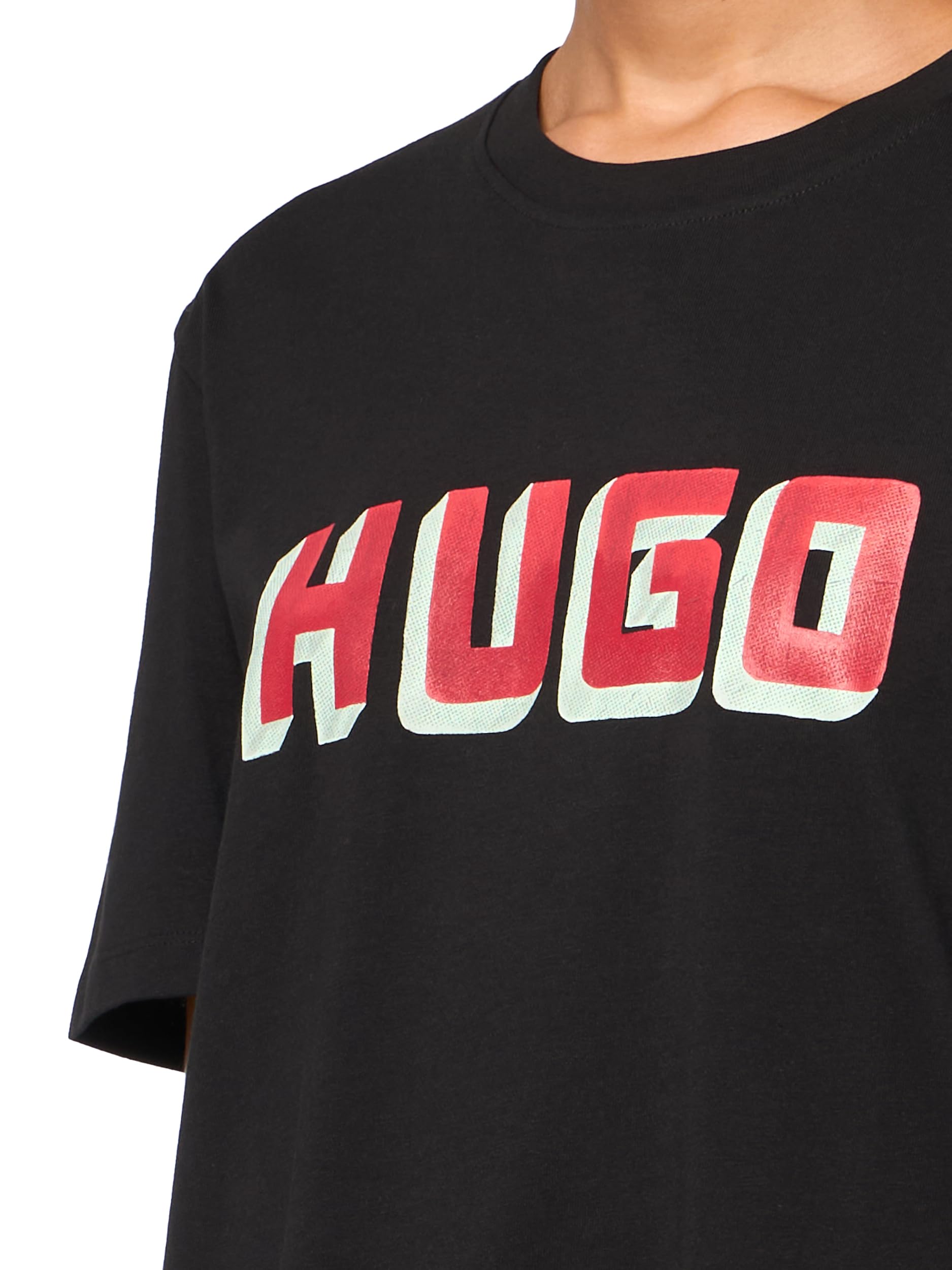 Hugo Men's Block Logo Short Sleeve T-Shirt - Image 3