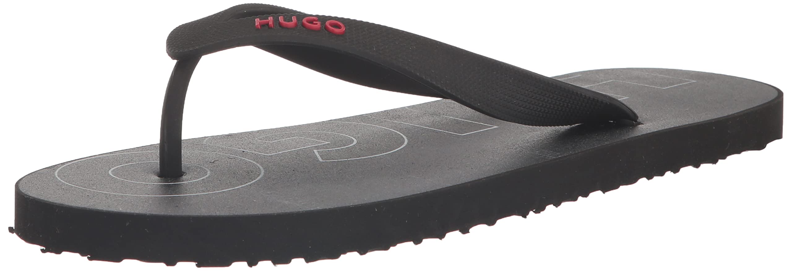 HUGO Men's Bold Logo Flip Flops