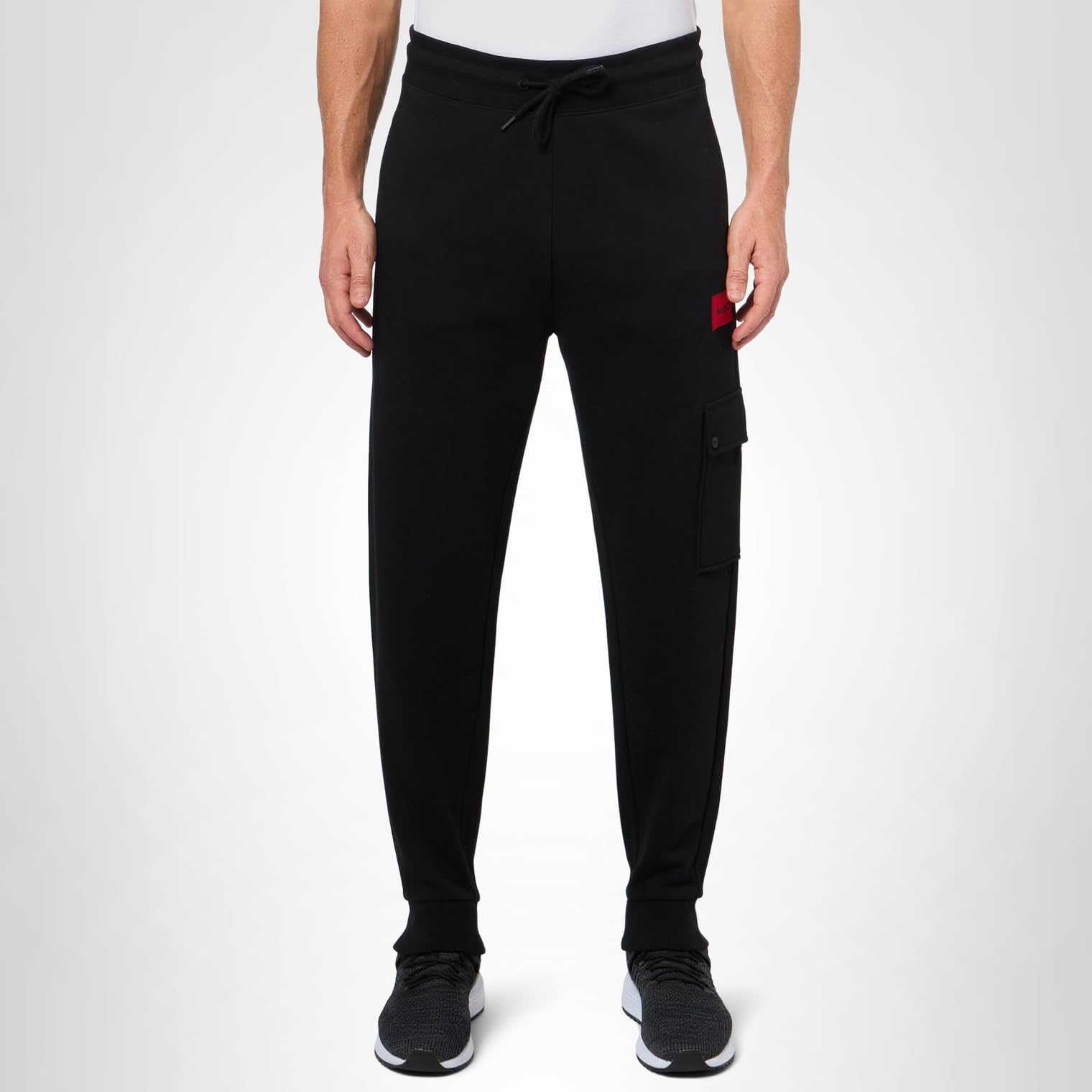 HUGO Men's Cargo Pocket Cotton Sweatpants - Image 4