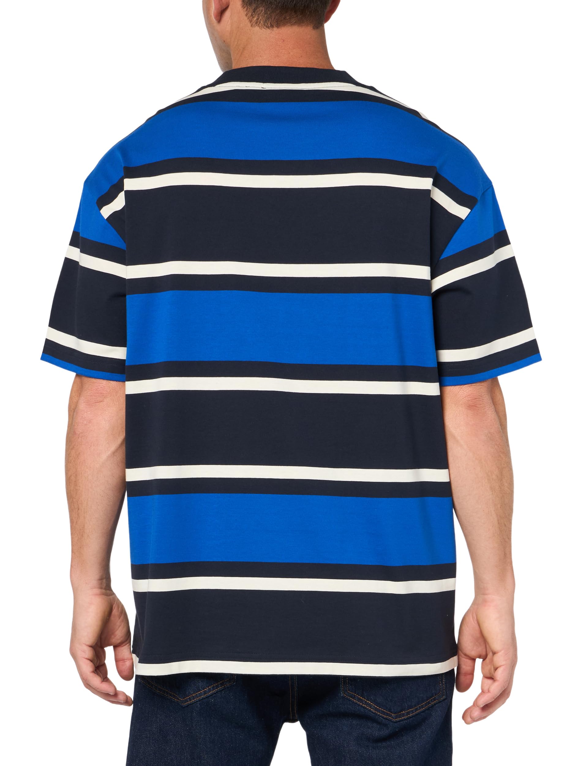 Hugo Men's Center Logo Stripe Short Sleeve T-Shirt - Image 2