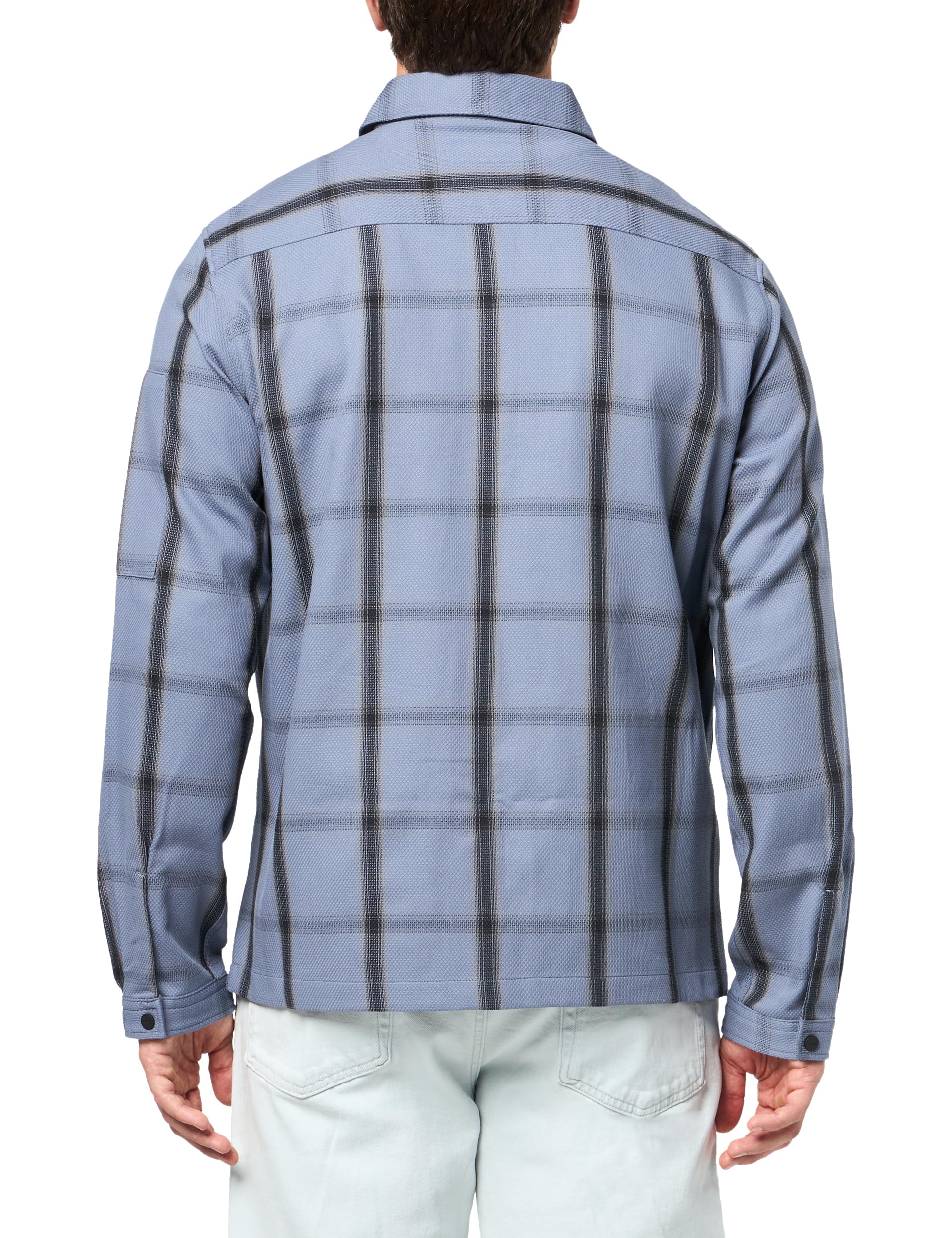 Hugo Men's Cotton Mix Canvas Zip Up Overshirt - Image 2