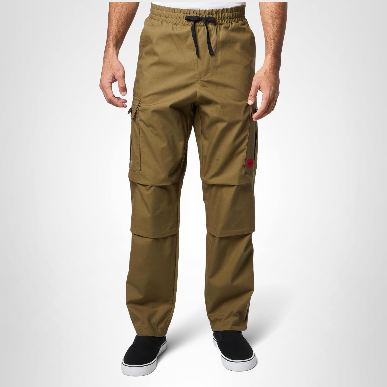 Hugo Men's Cotton Rip Stop Cargo Pocket Joggers - Image 4