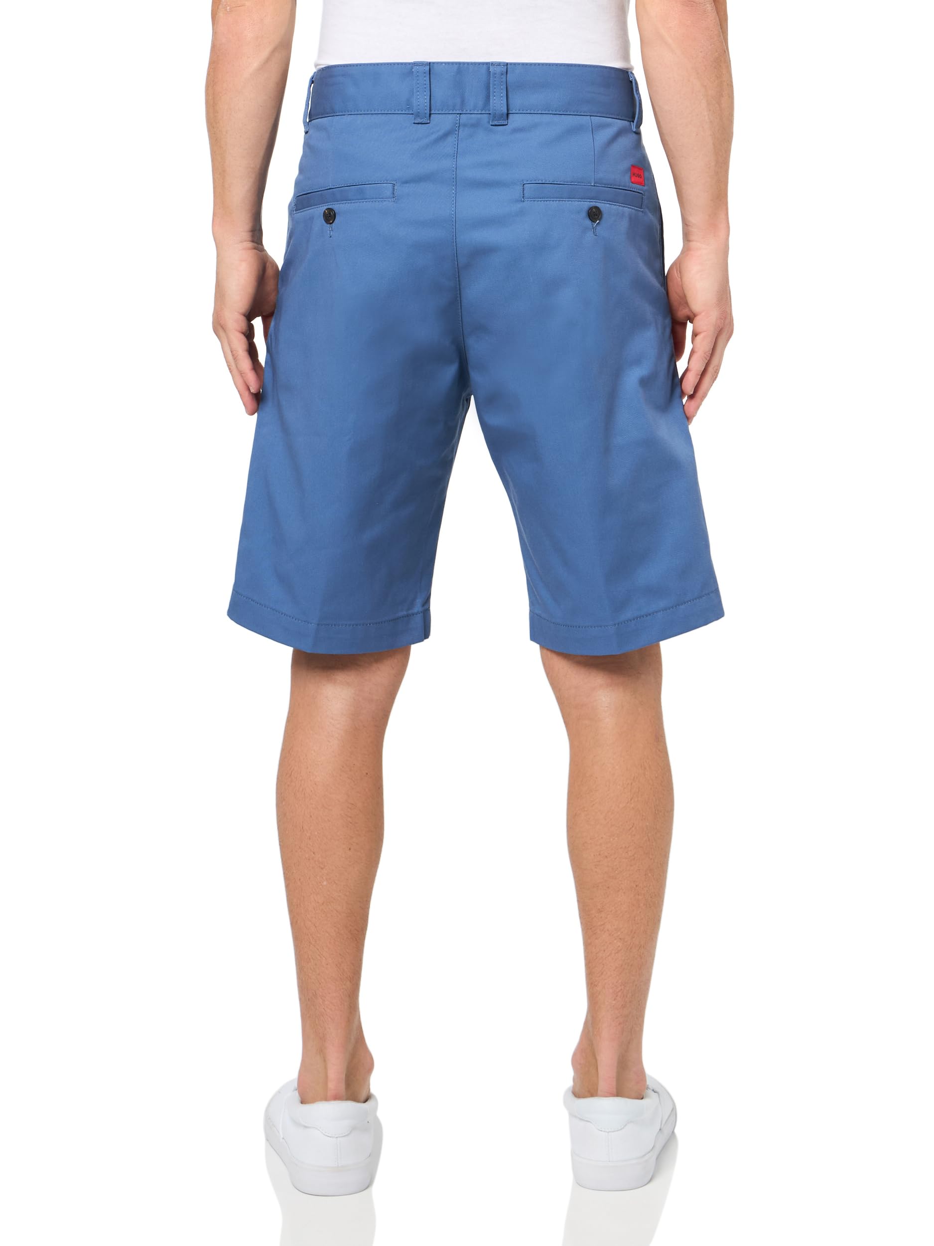 HUGO Men's Darik Solid Cotton Shorts - Image 2