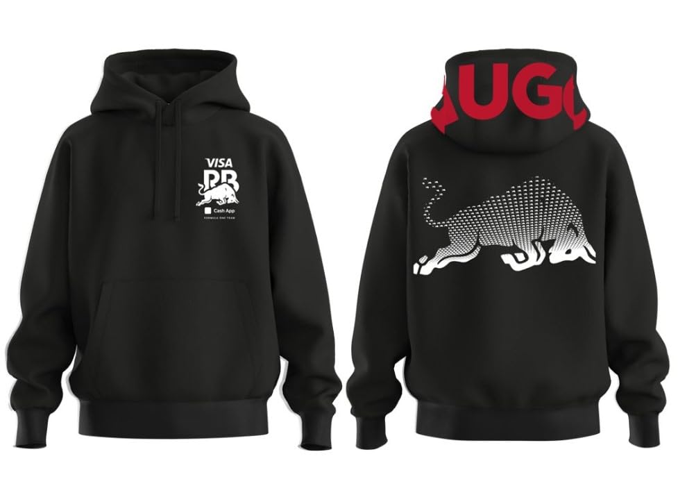 HUGO Men's F1 2025 Vcarb Racing Bull Team Big Back Logo Hoodie - Image 3