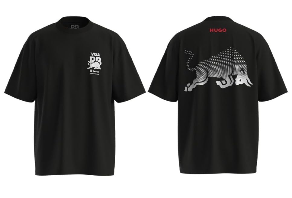 Hugo Men's F1 2025 Vcarb Racing Bull Team Big Back Logo T-Shirt - Image 4
