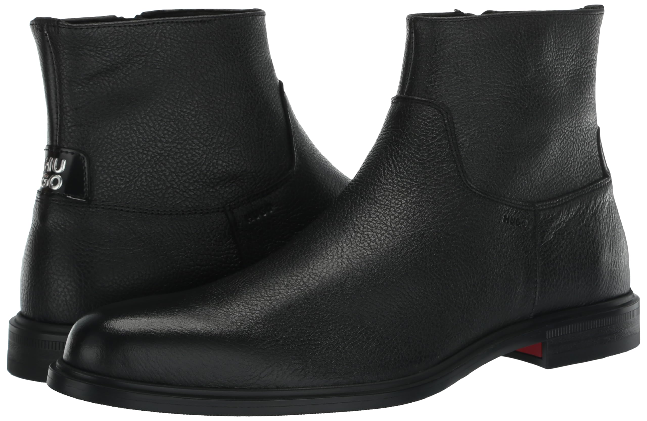 HUGO Men's Kerr Leather Zip Up Chelsea Bootie - Image 7