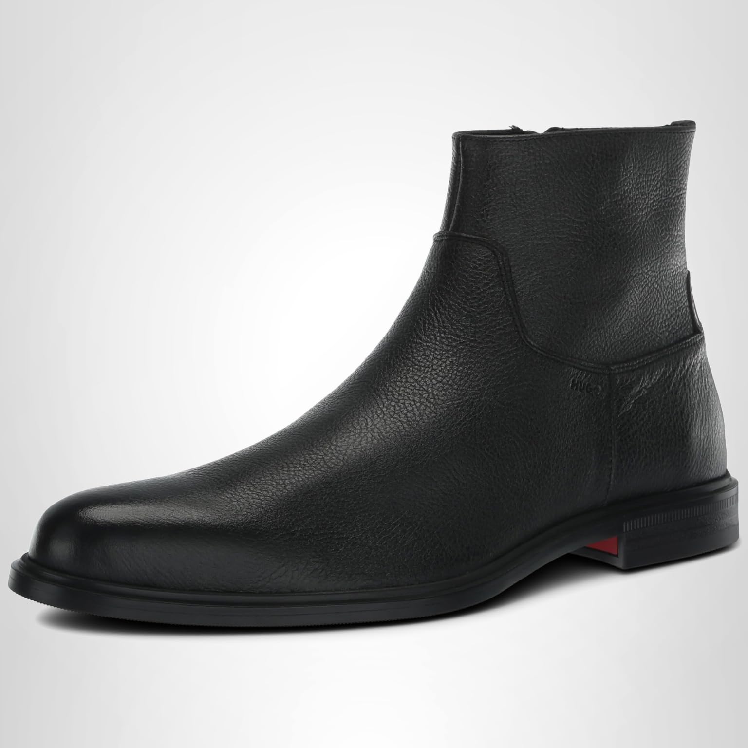 HUGO Men's Kerr Leather Zip Up Chelsea Bootie - Image 8