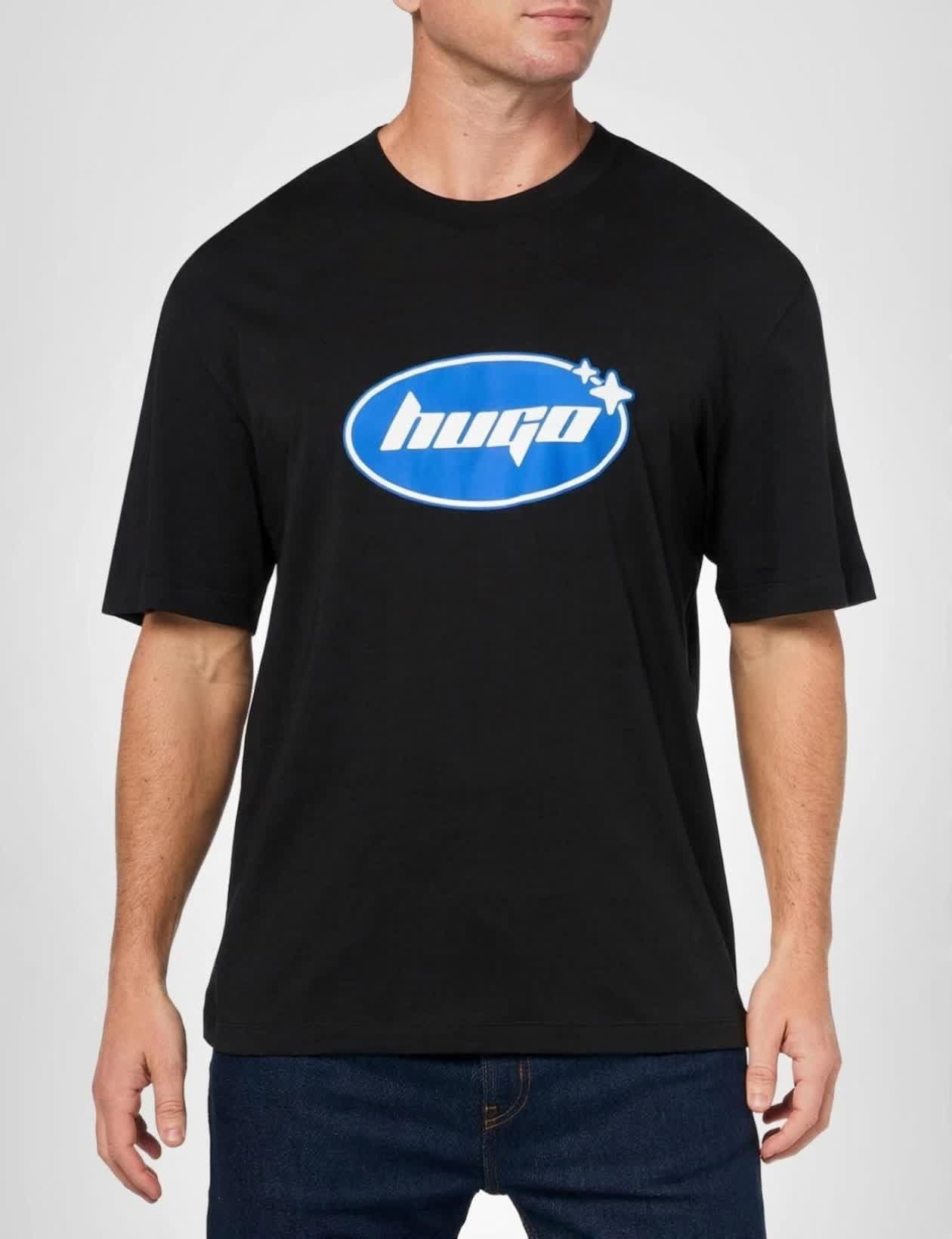 Hugo Men's Oval Logo Cotton T-Shirt - Image 7
