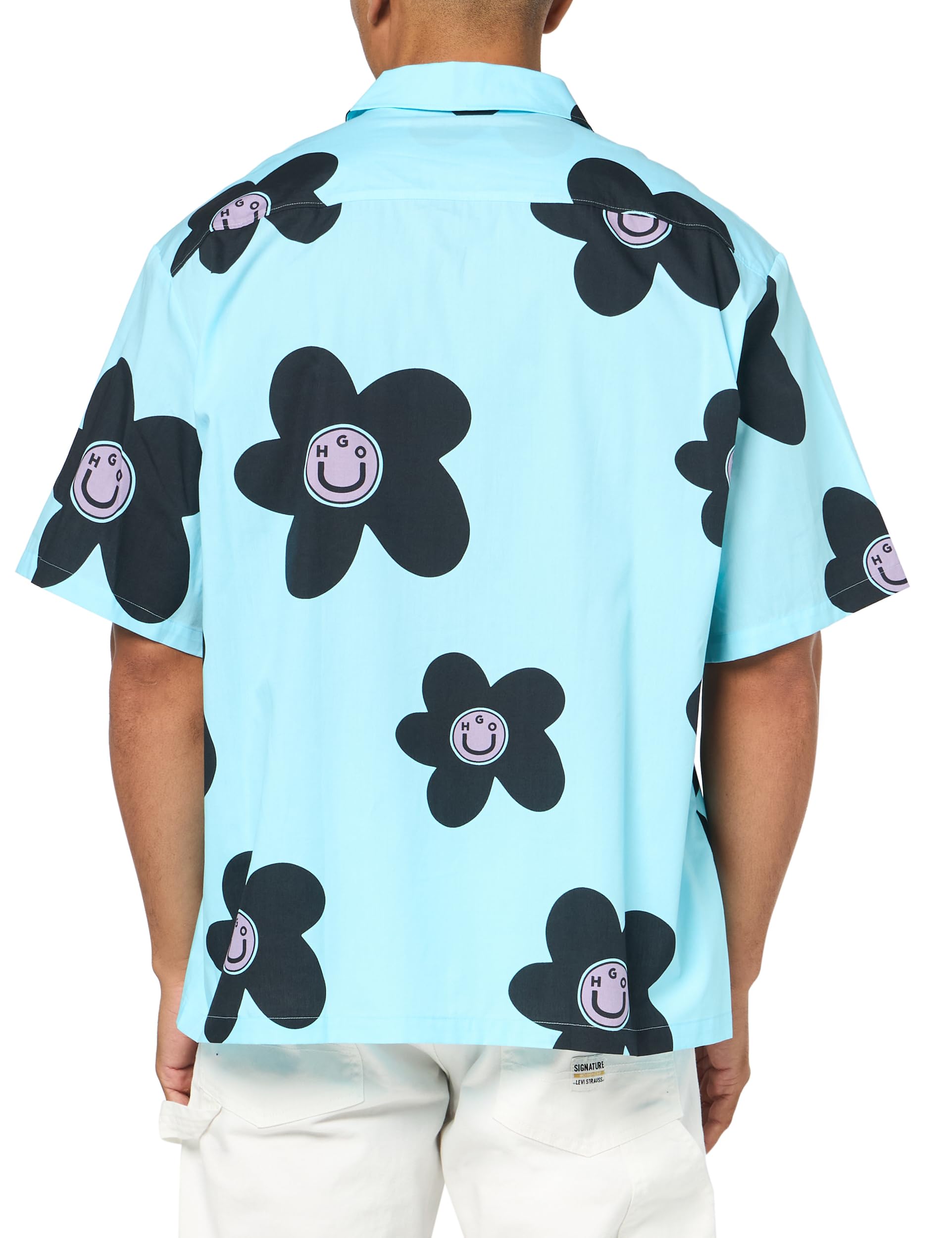 HUGO Men's Printed Short Sleeve Button Down Shirt - Image 3