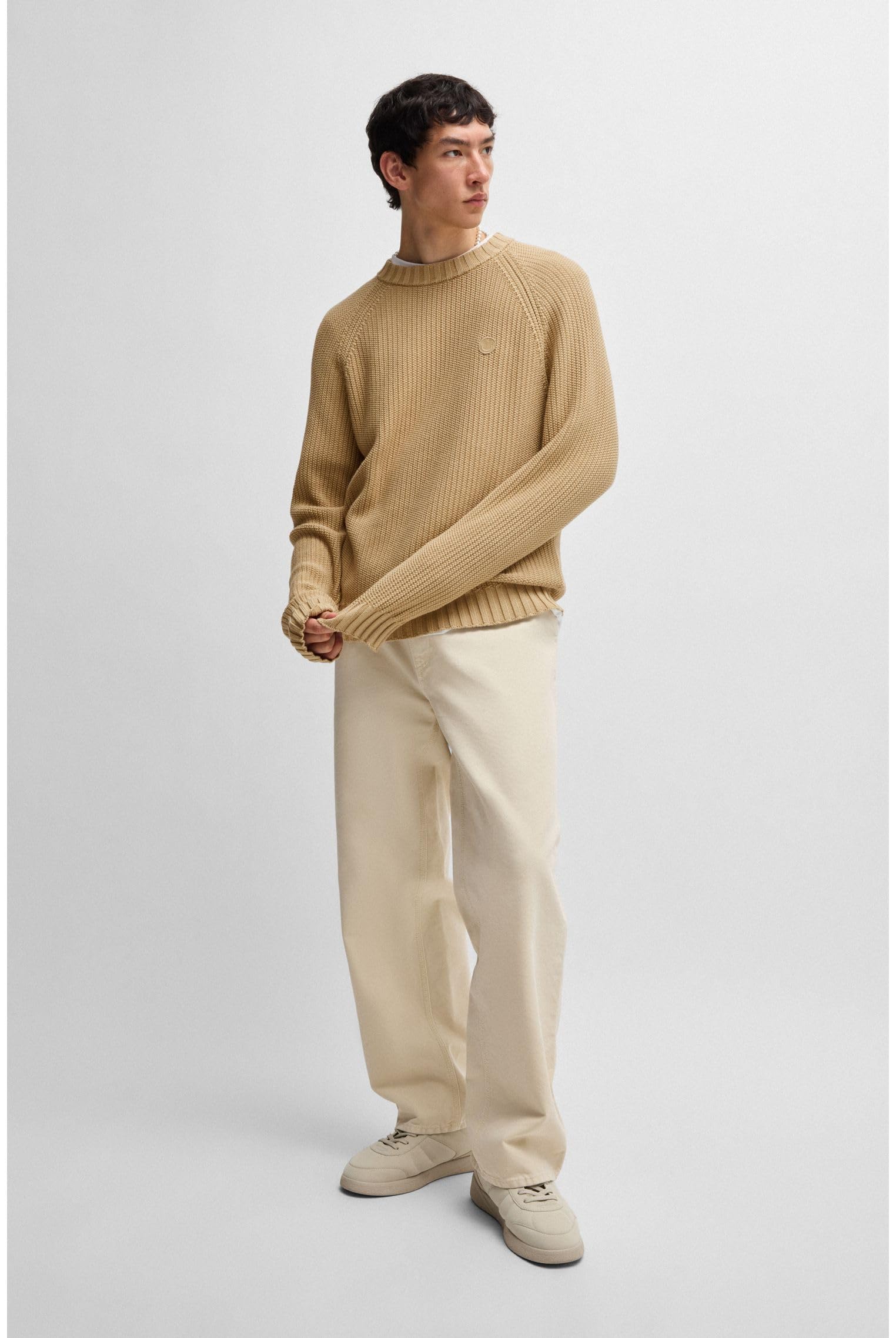 HUGO Men's Ribbed Regular Fit Knit Sweater - Image 2