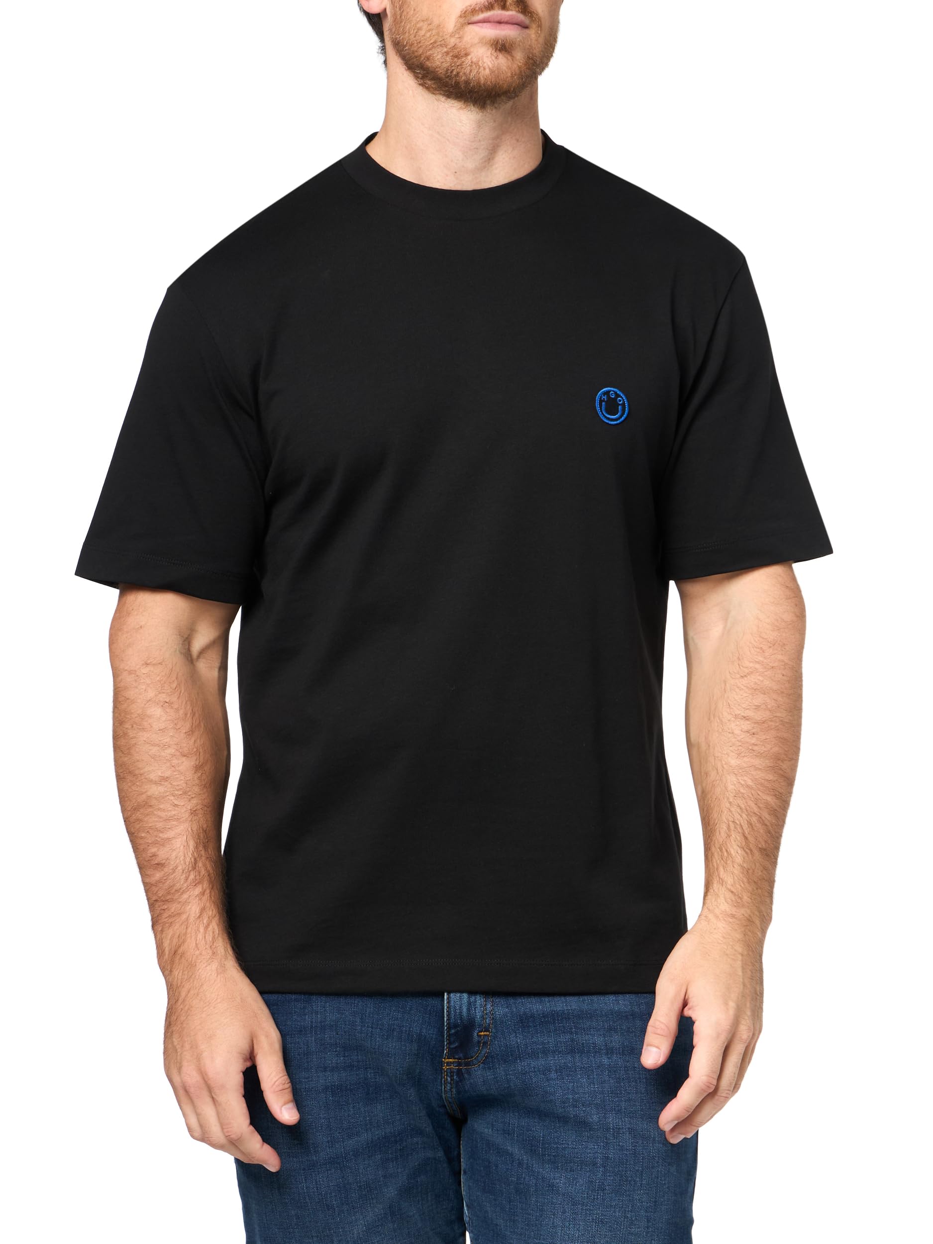 Hugo Men's Small Smile Logo Cotton T-Shirt