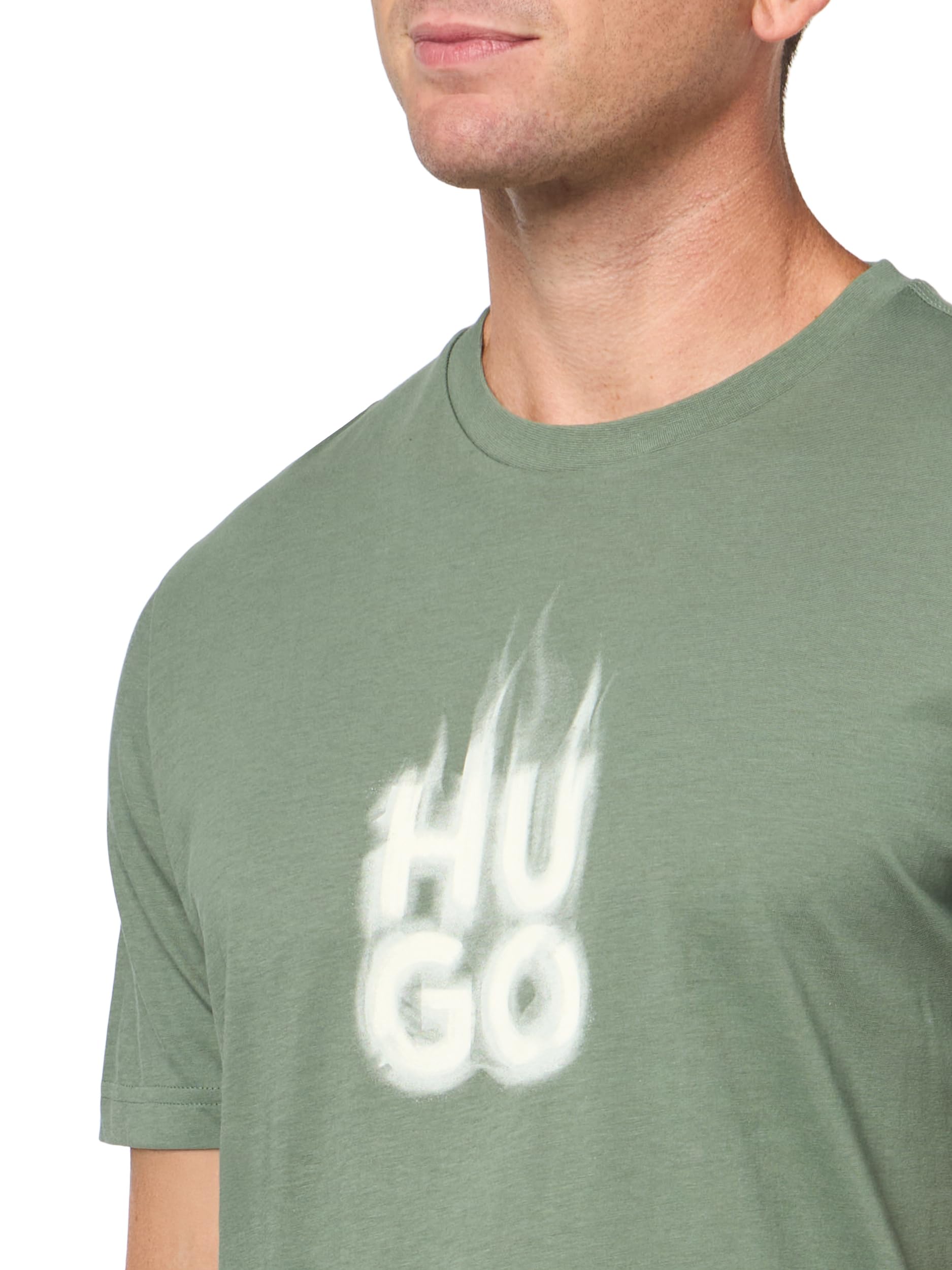 Hugo Men's Smokey Logo Cotton T-Shirt - Image 3