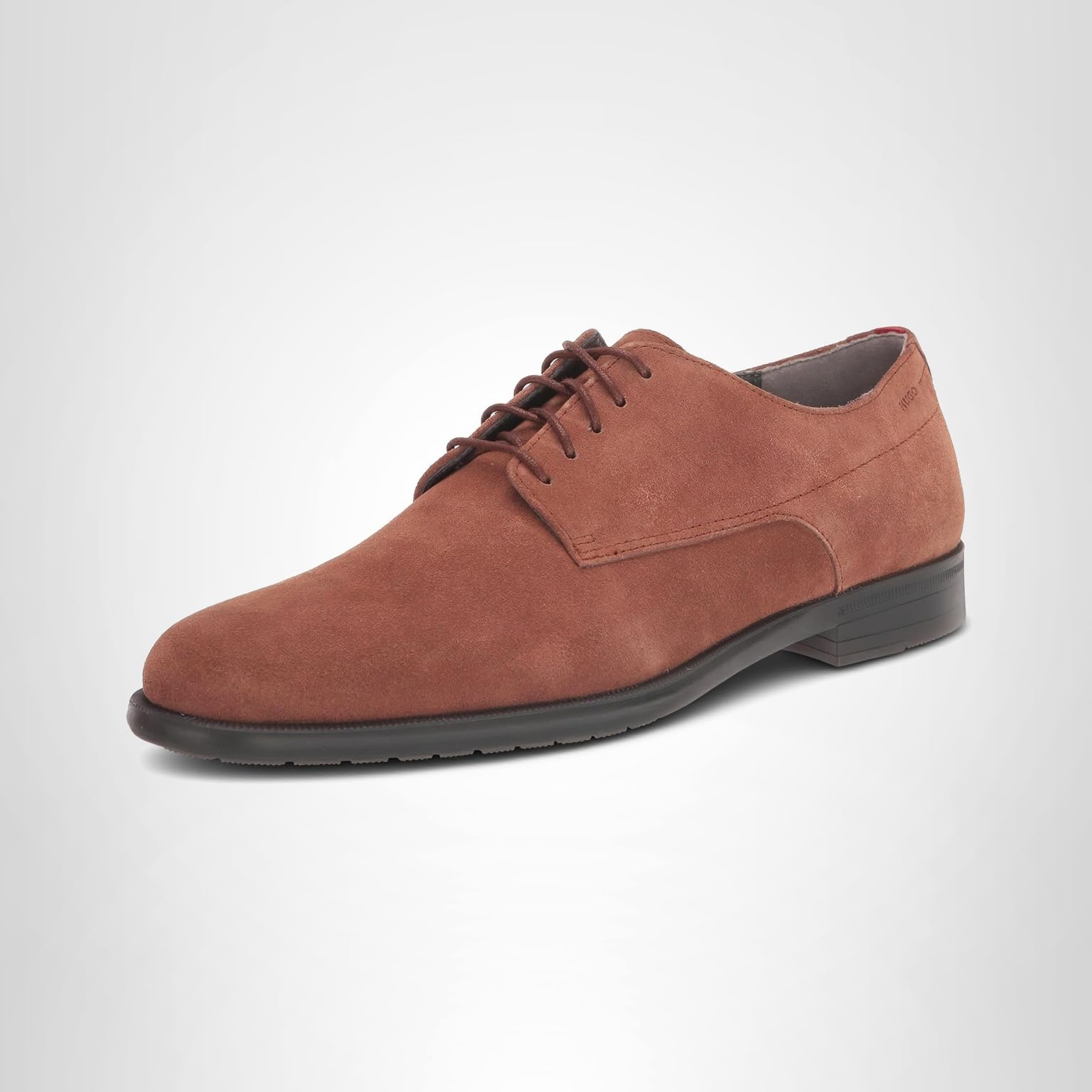 HUGO Men's Smooth Suede Lace Up Derby Dress Shoe - Image 3