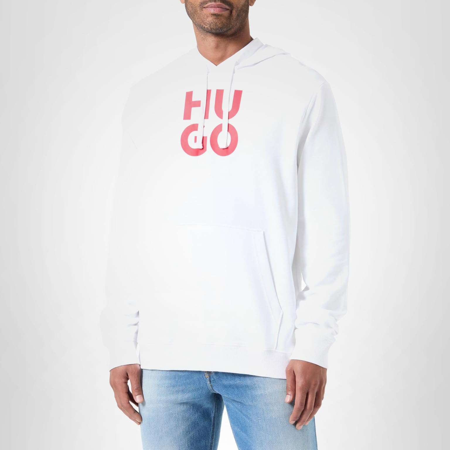 HUGO Men's Stack Logo Hooded Sweatshirt - Image 5