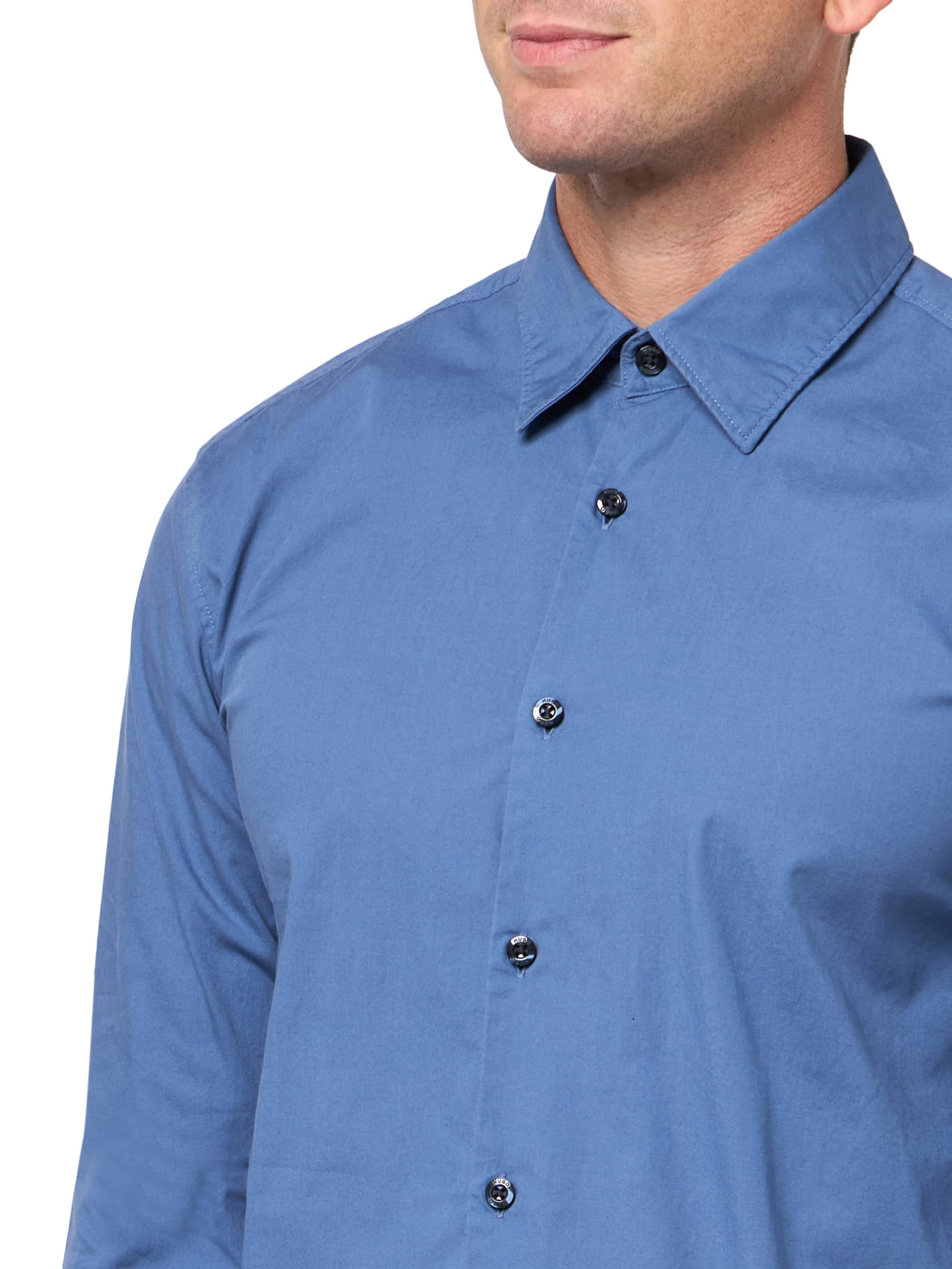 Hugo Men's Woven Logo Patch Button Down Shirt - Image 3