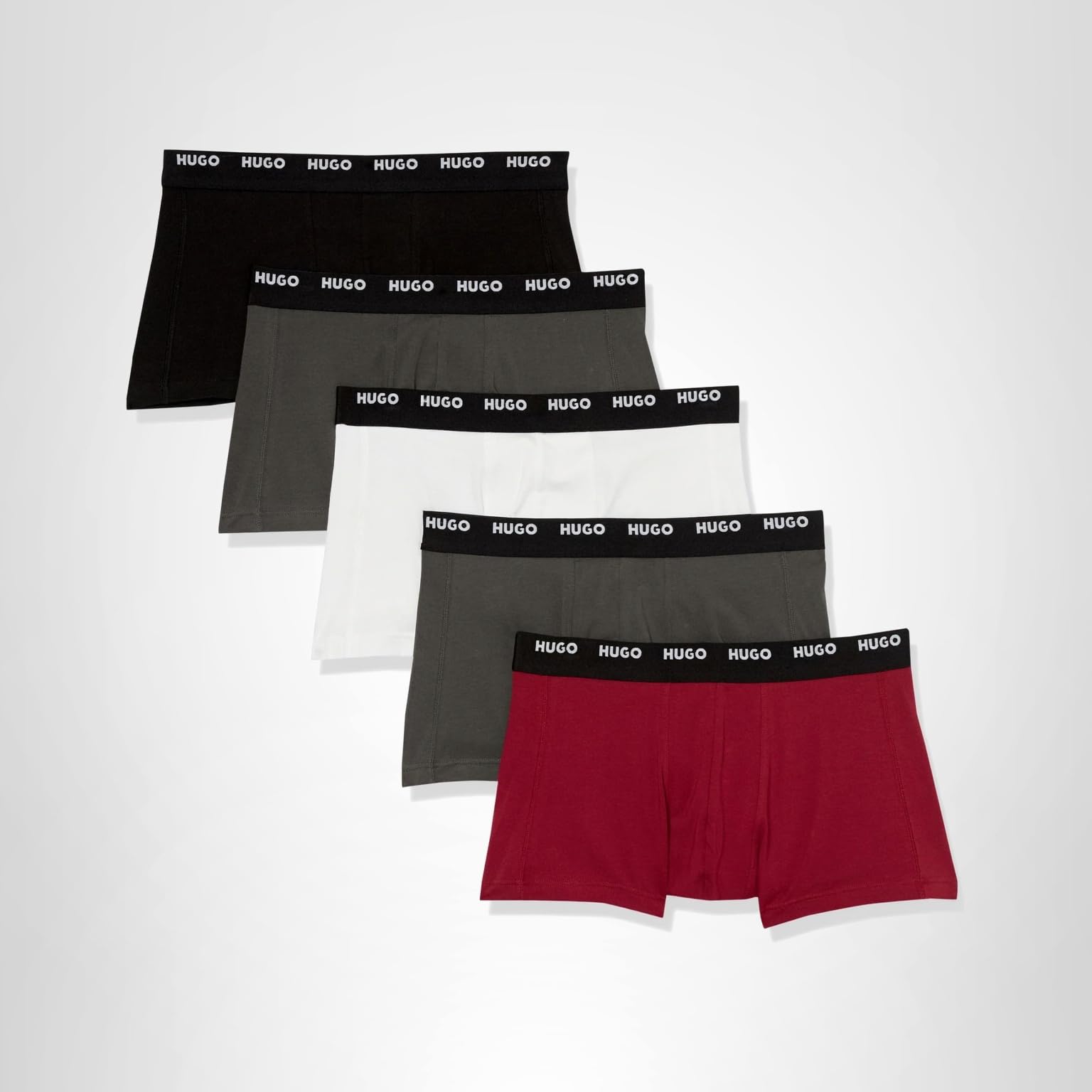 HUGO mens 5 Pack Stretch Cotton Trunk - Image 4