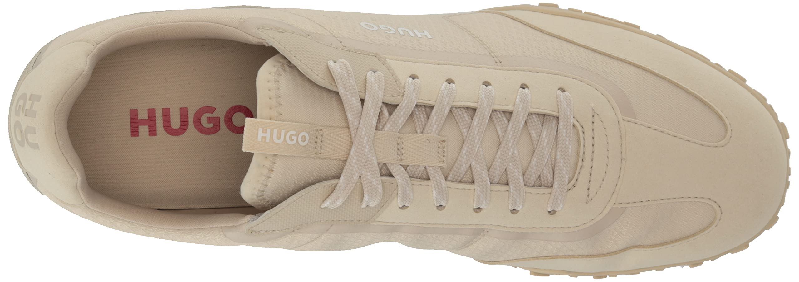 Hugo Mens Colorblock Contrast Logo Lace Up Sneakers - Image 5