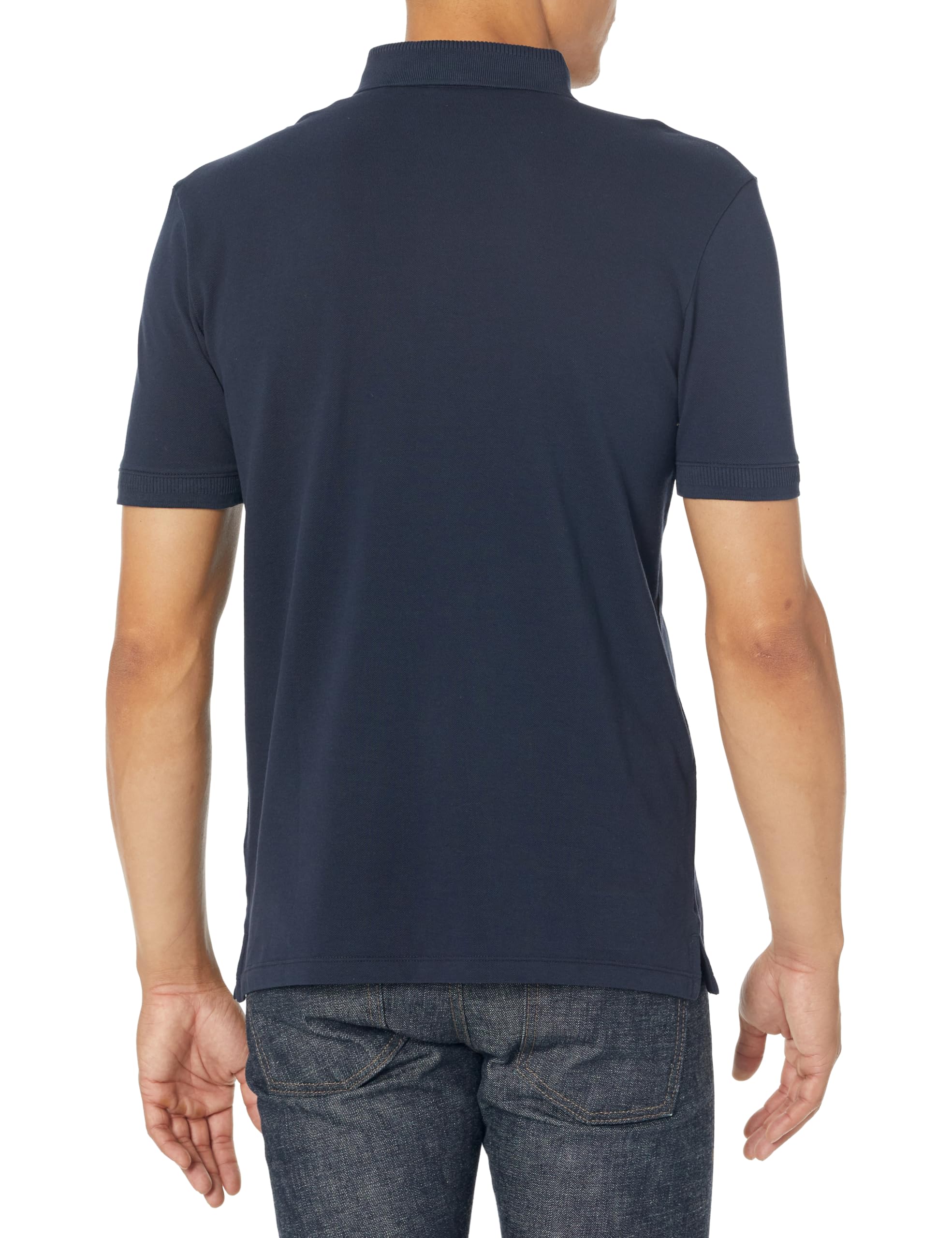 Hugo Mens Square Logo Cotton Polo Shirt - Image 2