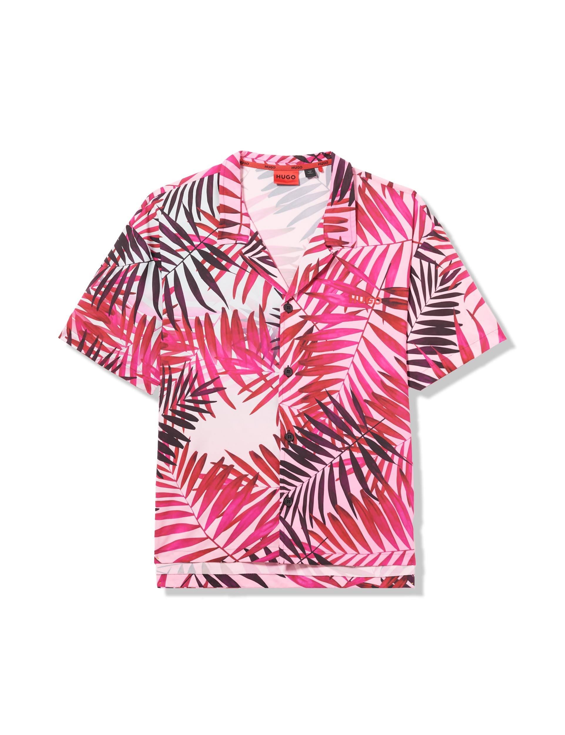 HUGO Relaxed Fit Button Down Beach Shirt