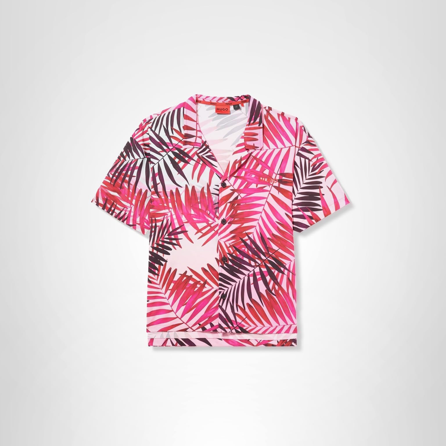 HUGO Relaxed Fit Button Down Beach Shirt - Image 2