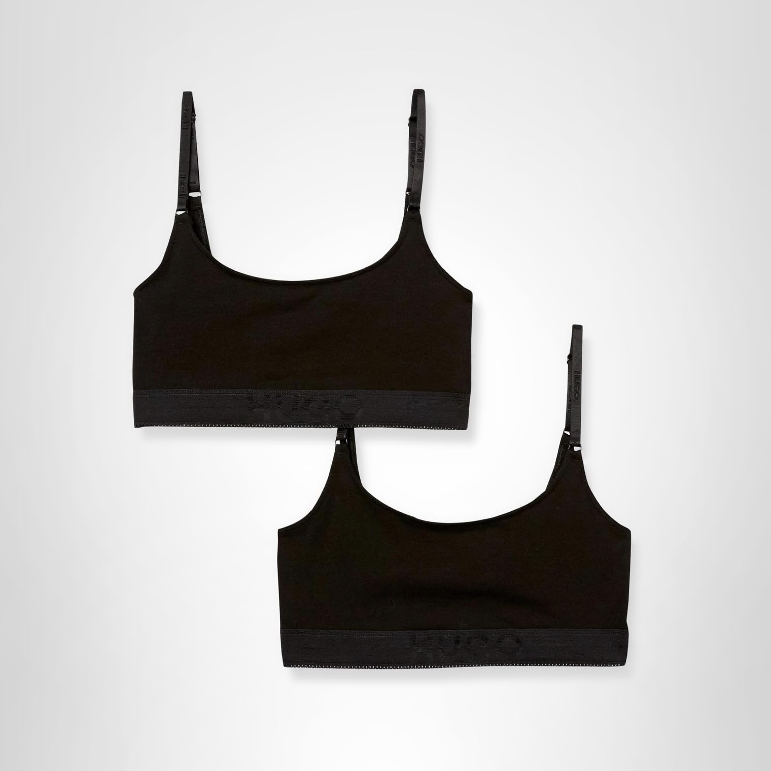 Hugo Women's 2-Pack Tonal Logo Cotton Stretch Bralettes - Image 2