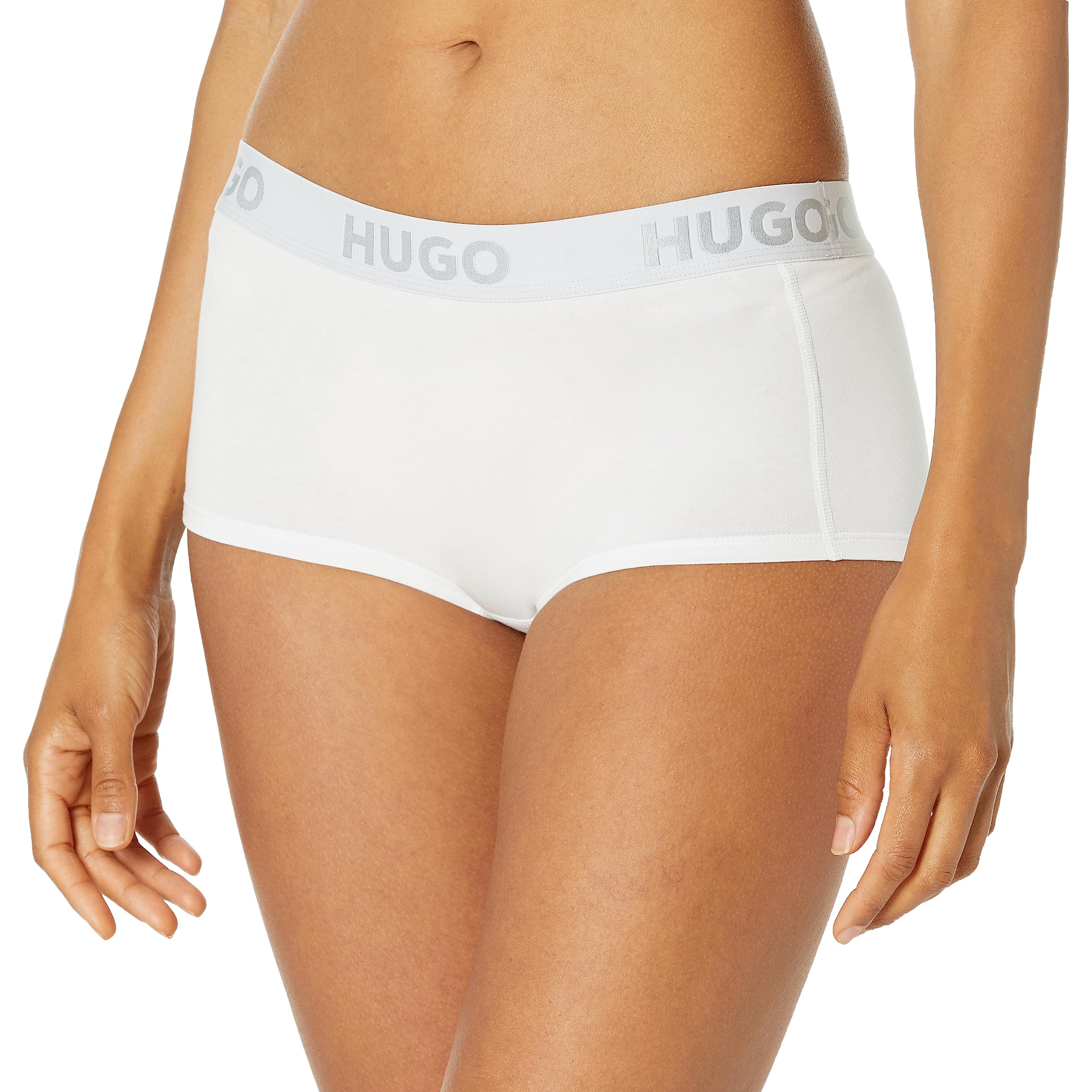 HUGO Women's Bold Logo Cotton Stretch Boyshorts