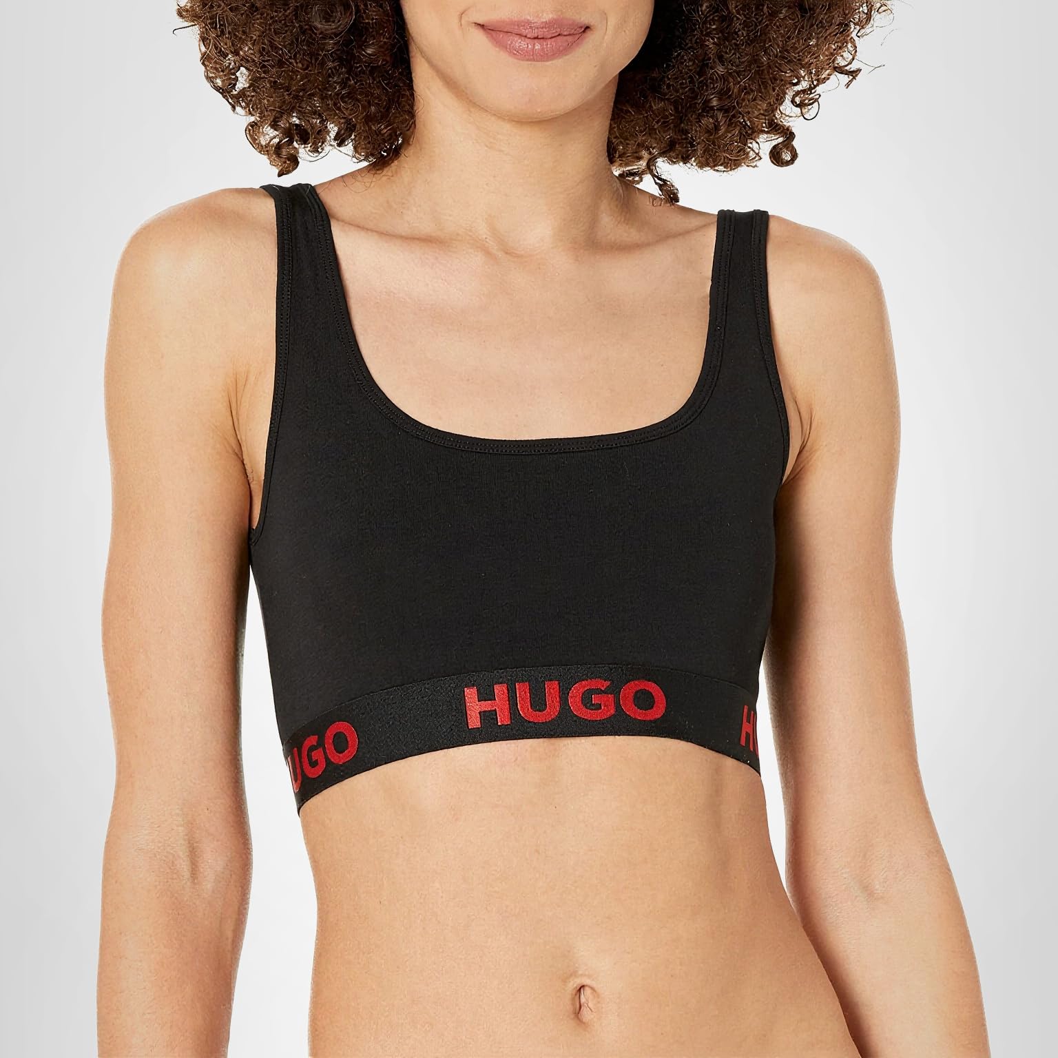 HUGO Women's Bold Logo Cotton Stretch Bralette - Image 3