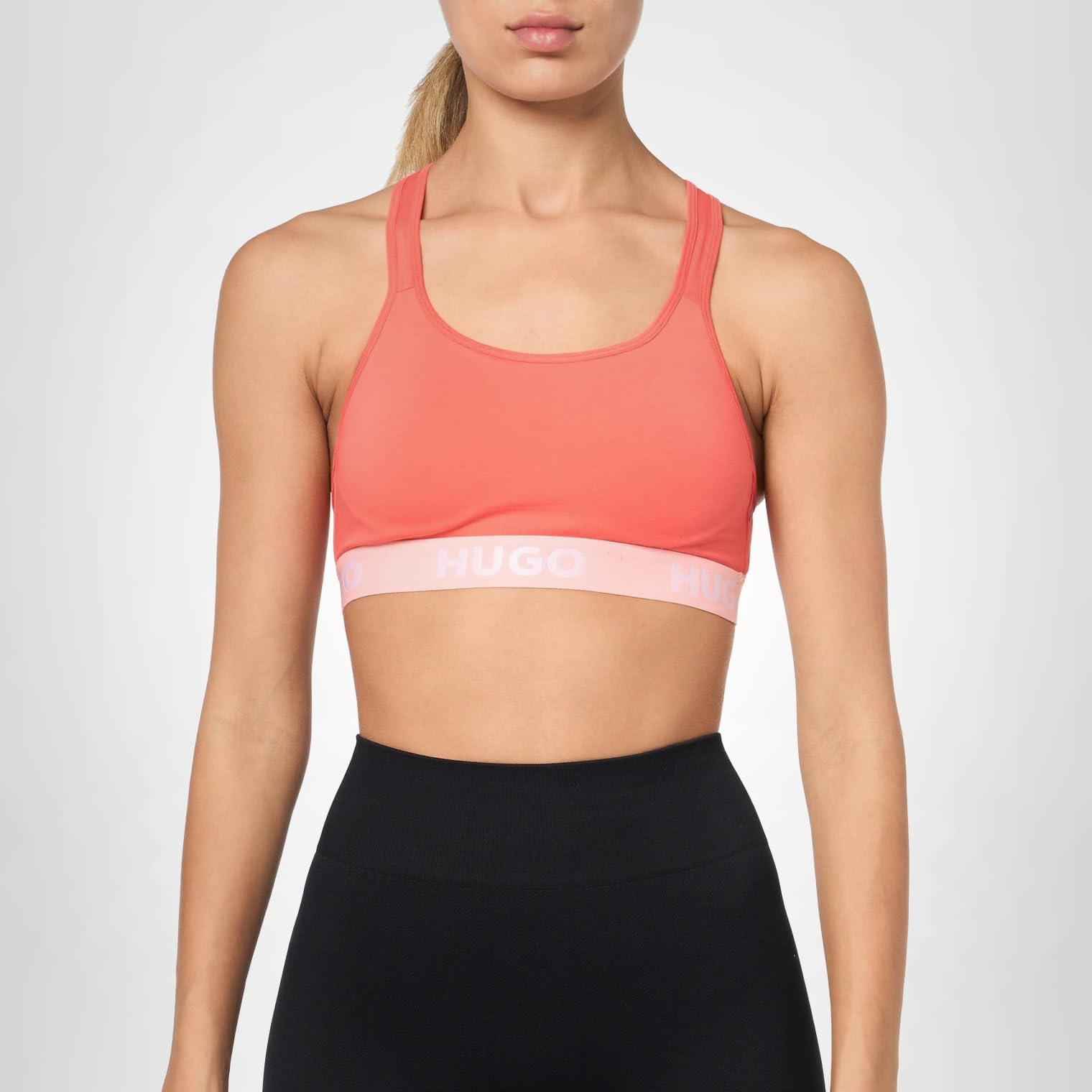 Hugo Women's Bold Logo Cotton Stretch Padded Bralette - Image 4